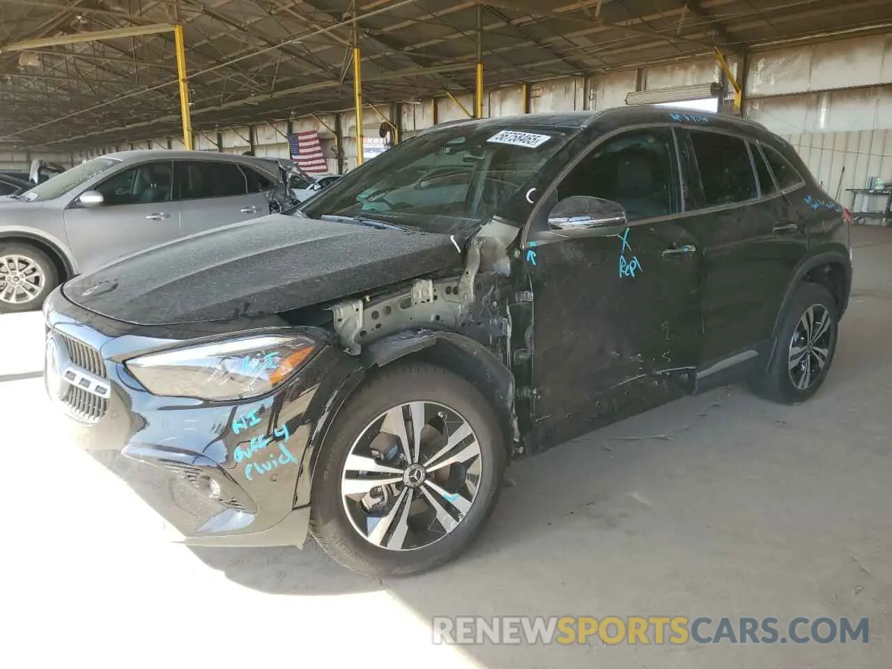 1 Photograph of a damaged car W1N4N4GB5SJ684941 MERCEDES-BENZ GLA-CLASS 2025