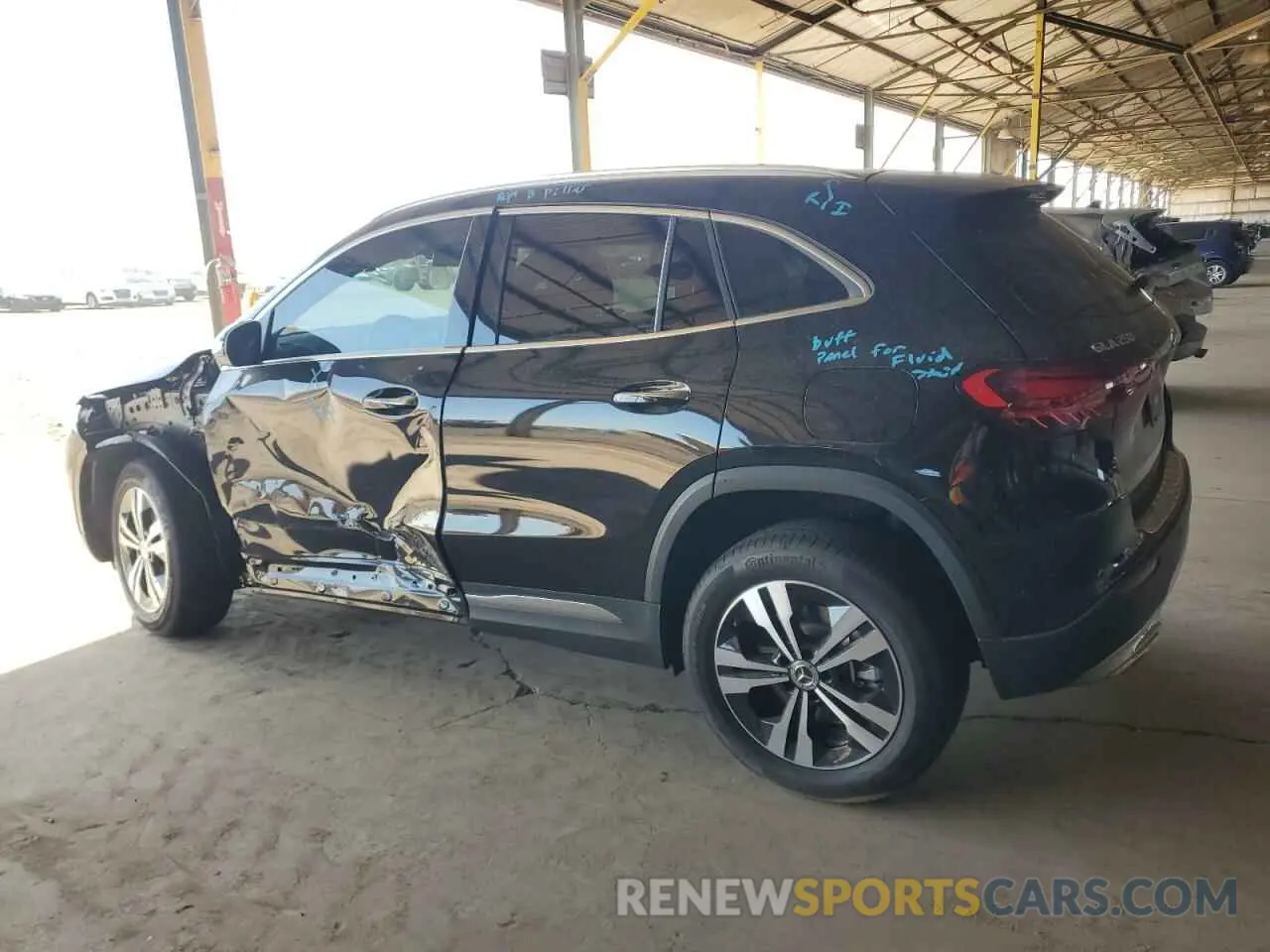 2 Photograph of a damaged car W1N4N4GB5SJ684941 MERCEDES-BENZ GLA-CLASS 2025