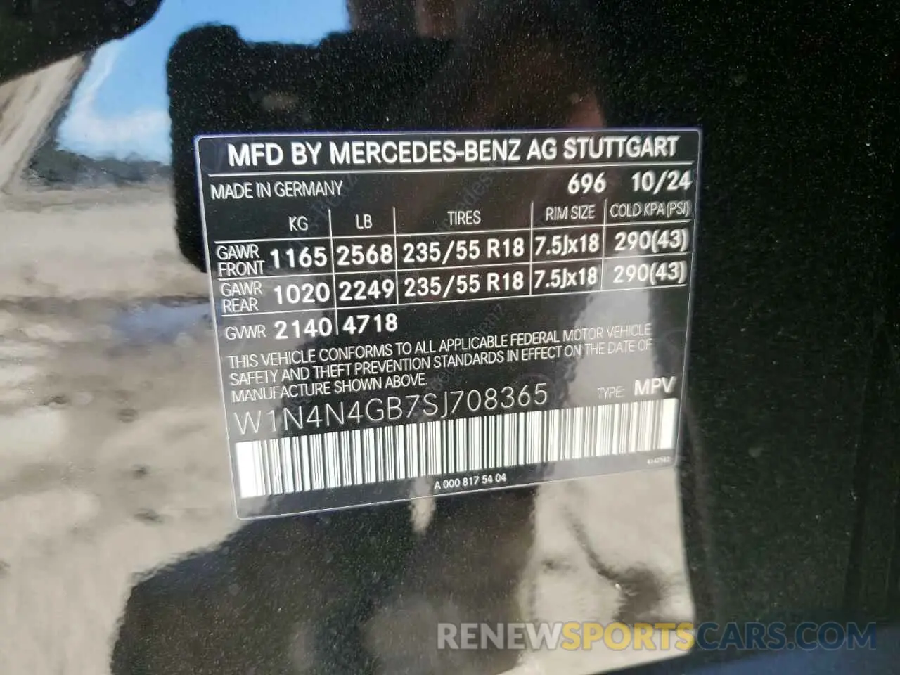 13 Photograph of a damaged car W1N4N4GB7SJ708365 MERCEDES-BENZ GLA-CLASS 2025
