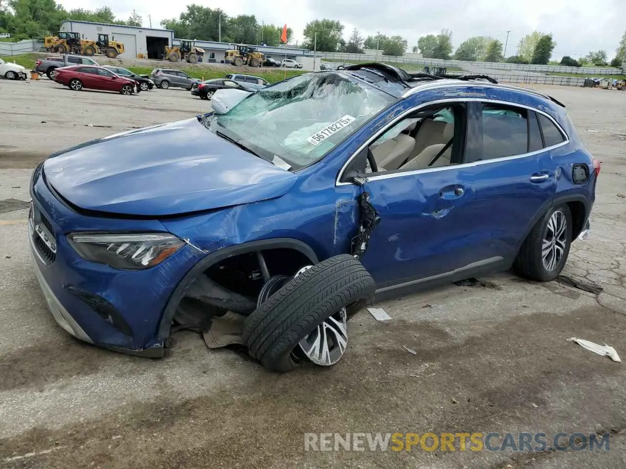 1 Photograph of a damaged car W1N4N4HB1SJ693683 MERCEDES-BENZ GLA-CLASS 2025