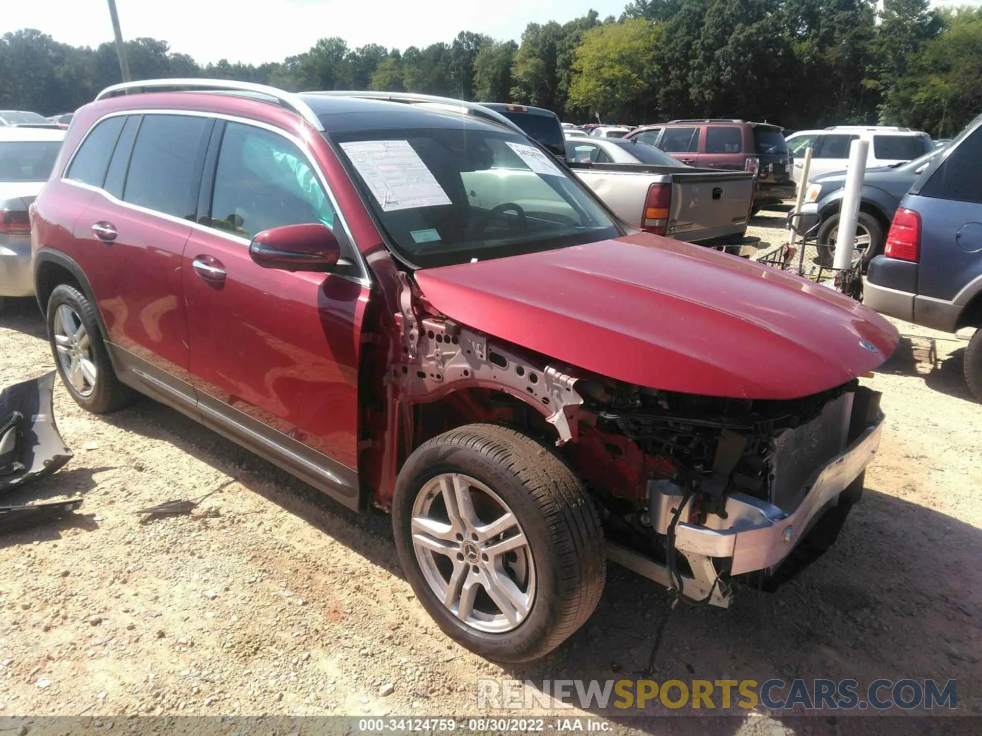 1 Photograph of a damaged car W1N4M4HB6MW102207 MERCEDES-BENZ GLB 2021