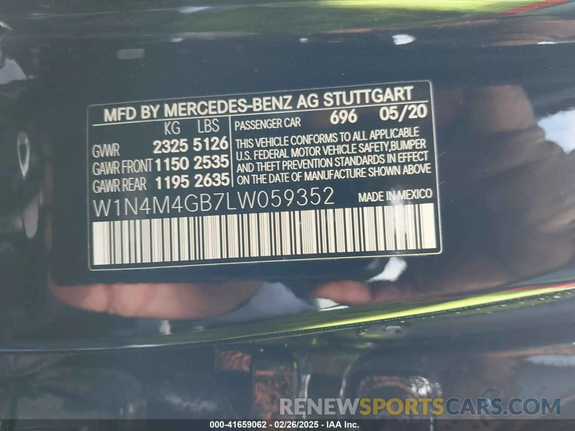 9 Photograph of a damaged car W1N4M4GB7LW059352 MERCEDES-BENZ GLB 250 2020