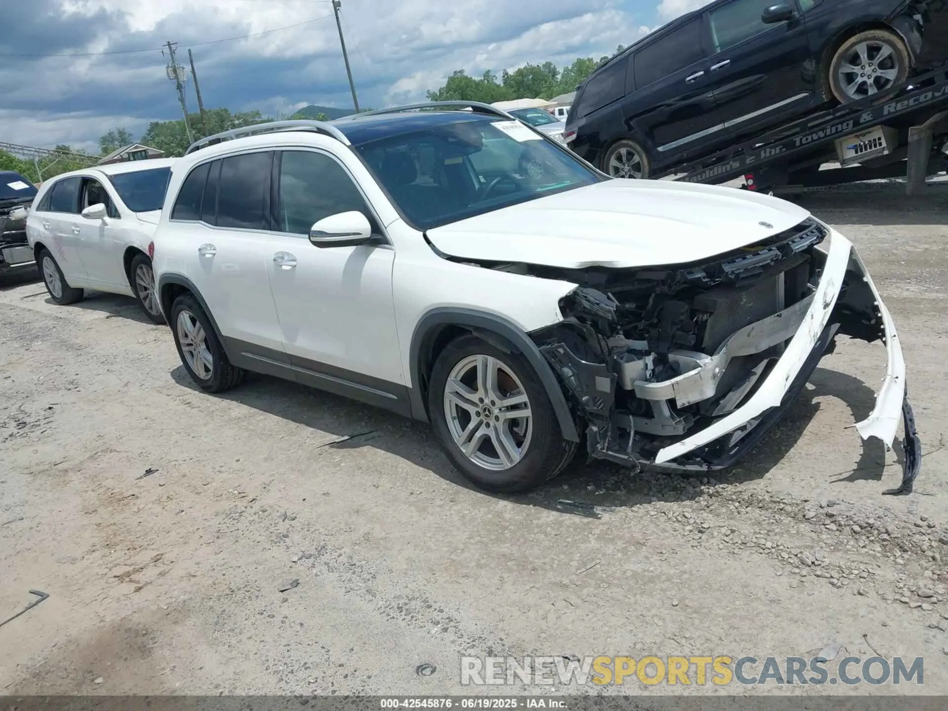 1 Photograph of a damaged car W1N4M4HB2MW091173 MERCEDES-BENZ GLB 250 2021