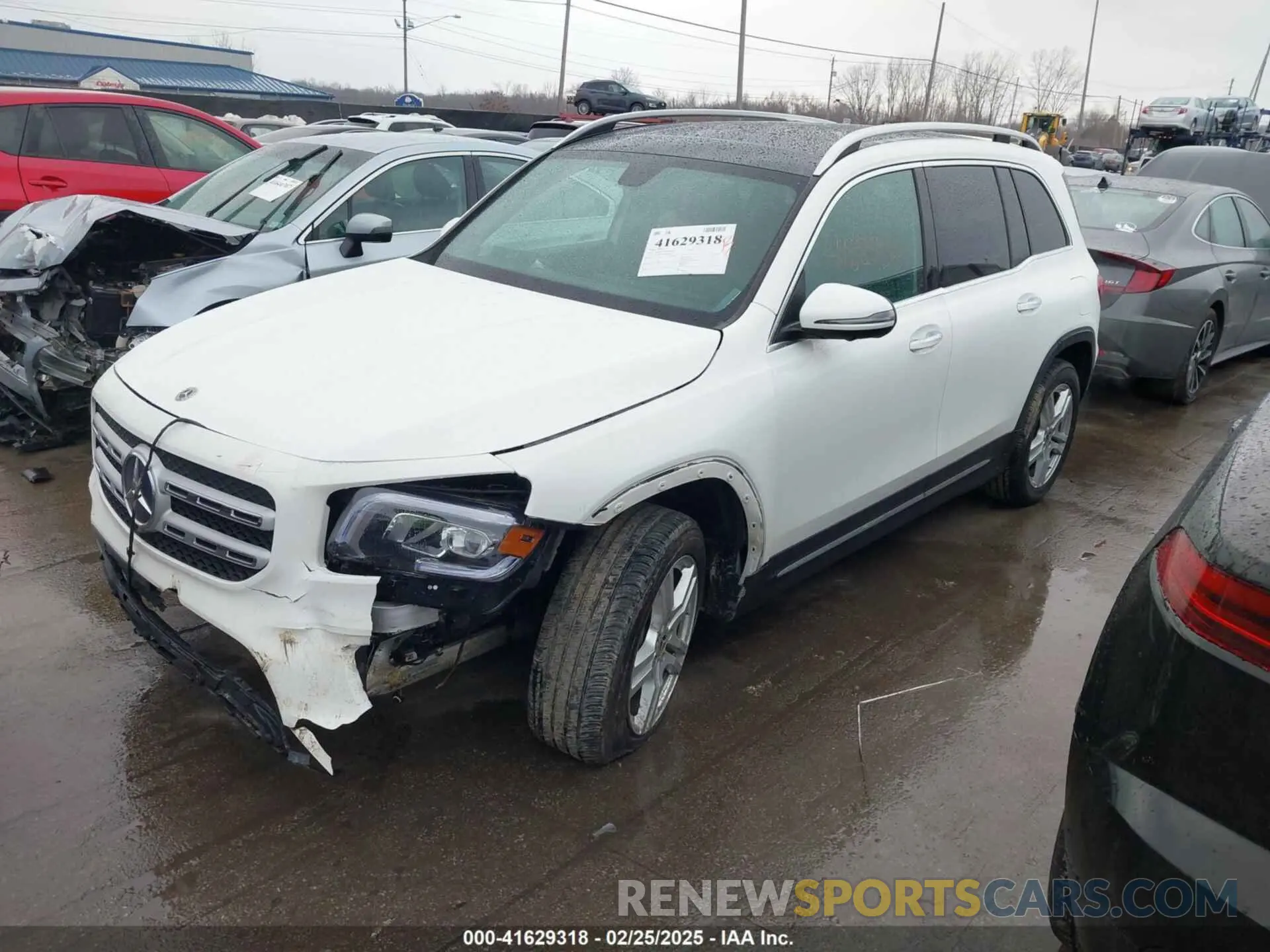 2 Photograph of a damaged car W1N4M4HB2MW104634 MERCEDES-BENZ GLB 250 2021