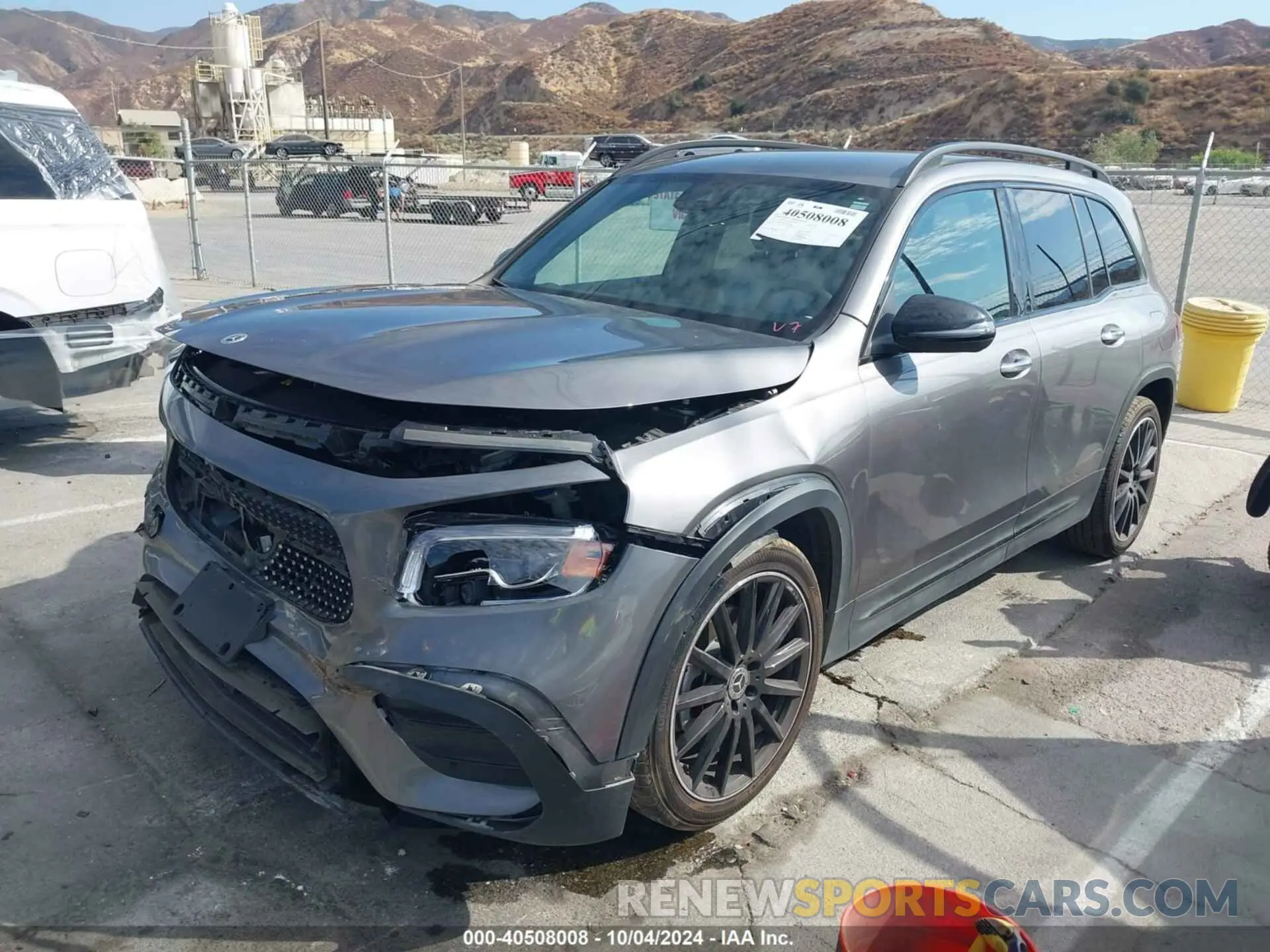 2 Photograph of a damaged car W1N4M4HB2MW112801 MERCEDES-BENZ GLB 250 2021