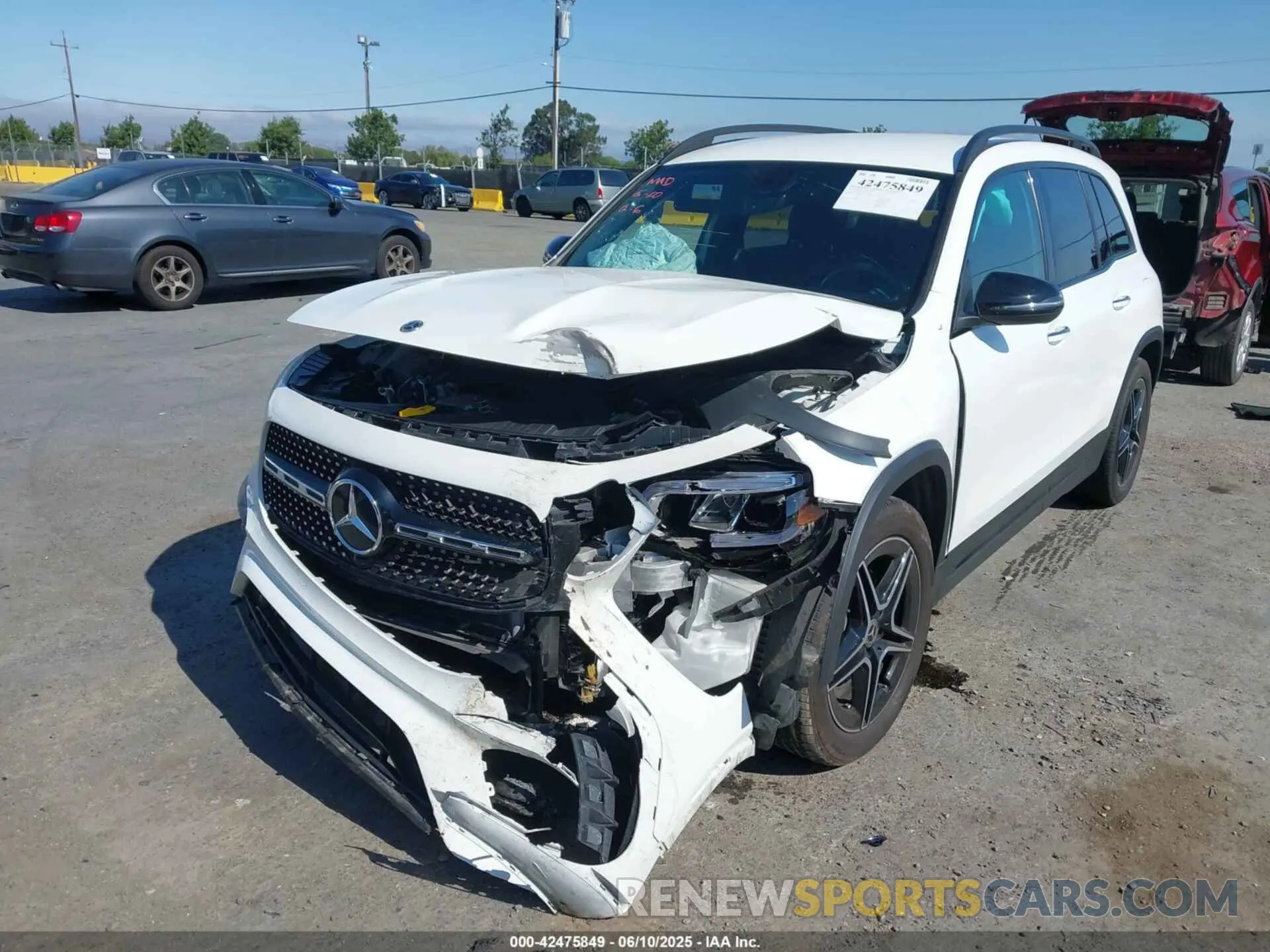 6 Photograph of a damaged car W1N4M4HB5NW242332 MERCEDES-BENZ GLB 250 2022