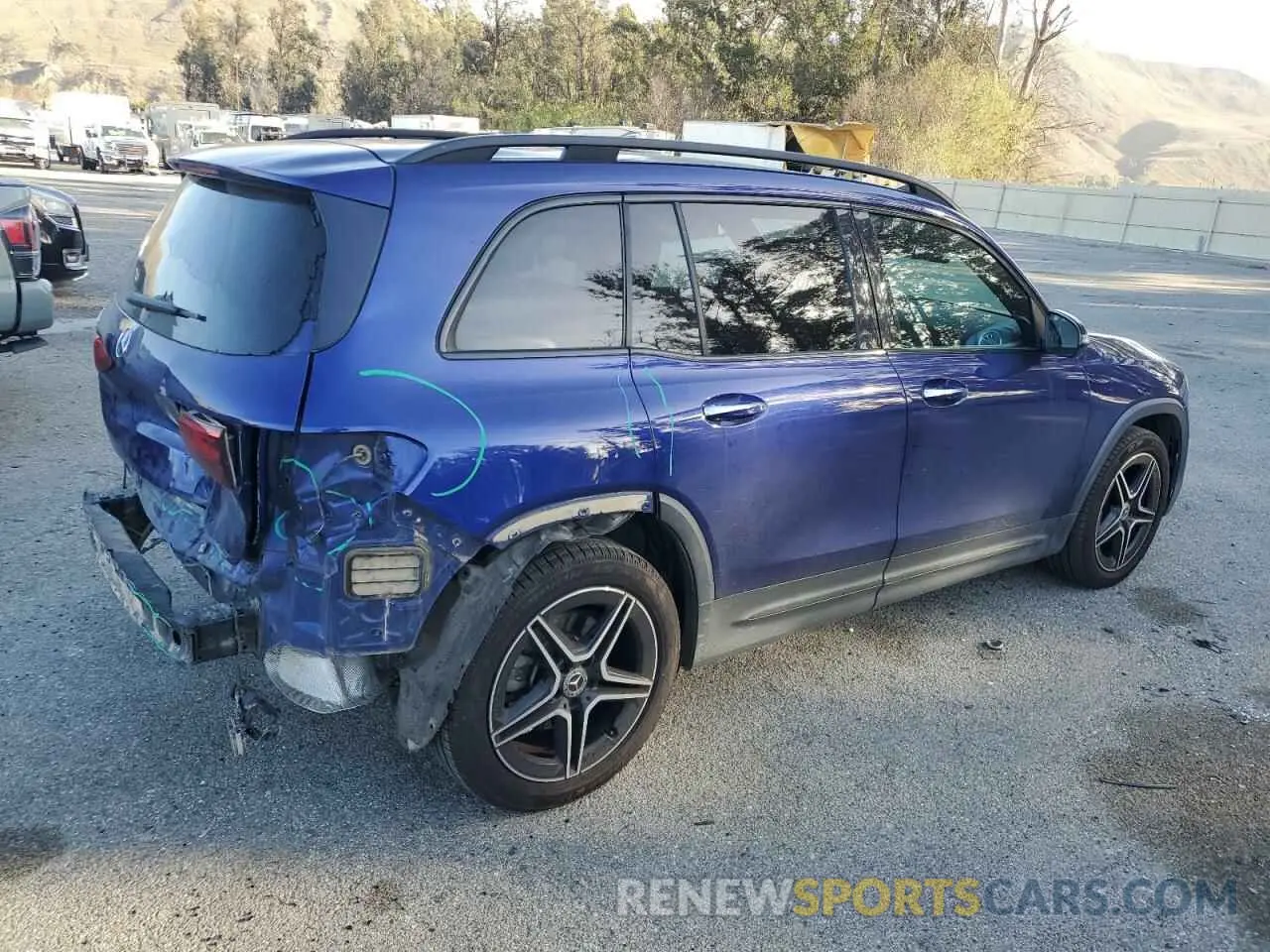 3 Photograph of a damaged car W1N4M4GB3LW053774 MERCEDES-BENZ GLB-CLASS 2020