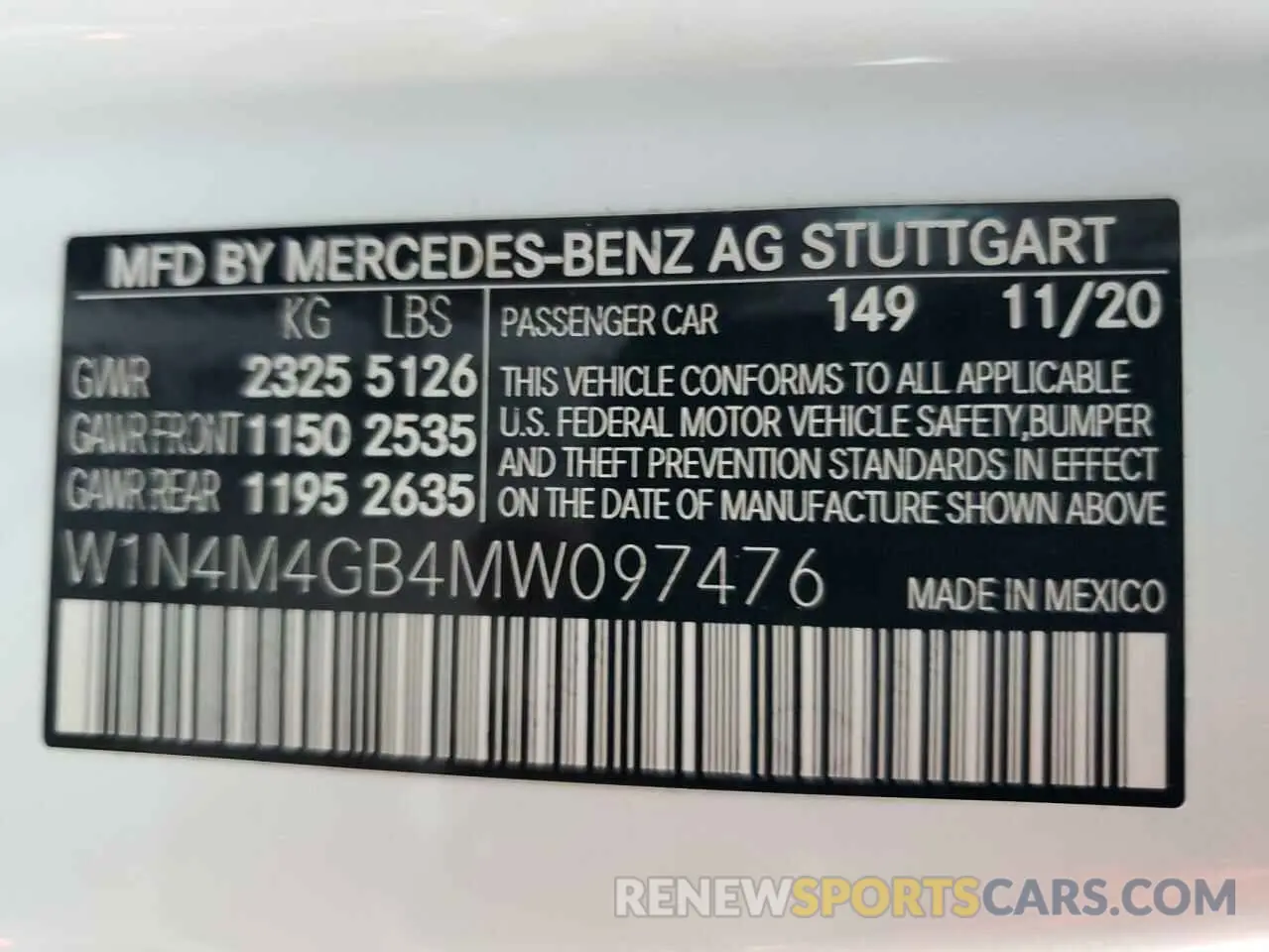 13 Photograph of a damaged car W1N4M4GB4MW097476 MERCEDES-BENZ GLB-CLASS 2021