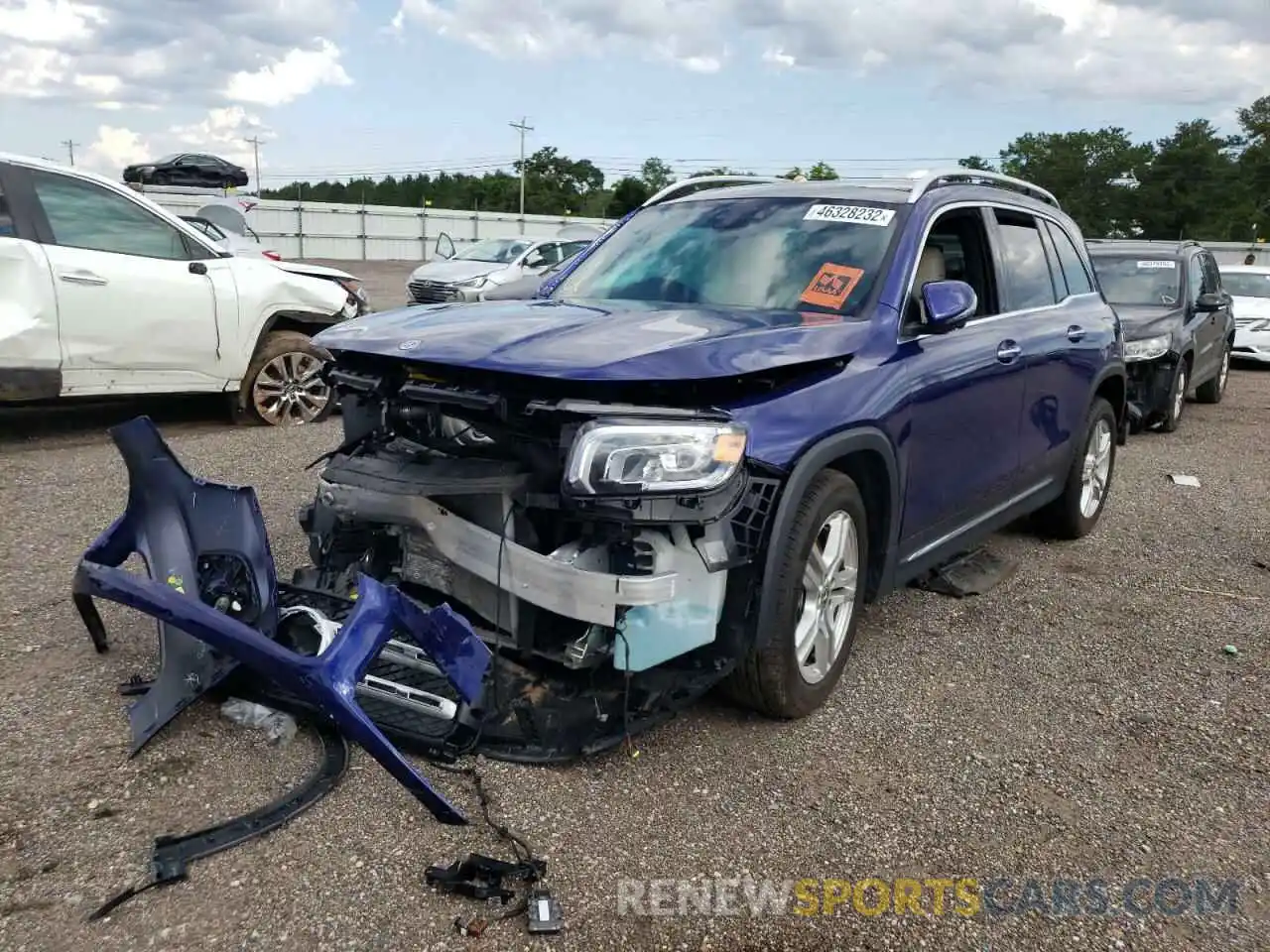 2 Photograph of a damaged car W1N4M4GB4MW144571 MERCEDES-BENZ GLB-CLASS 2021