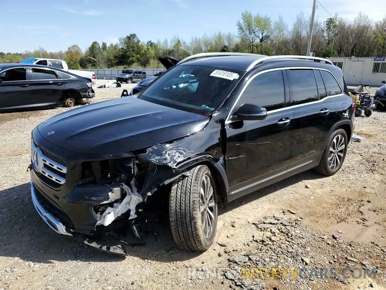 1 Photograph of a damaged car W1N4M4GB5MW078662 MERCEDES-BENZ GLB-CLASS 2021