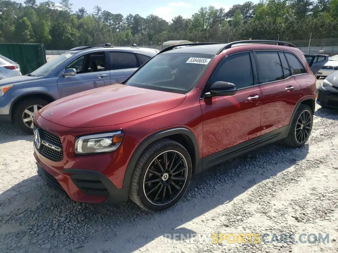 1 Photograph of a damaged car W1N4M4GB8MW080955 MERCEDES-BENZ GLB-CLASS 2021
