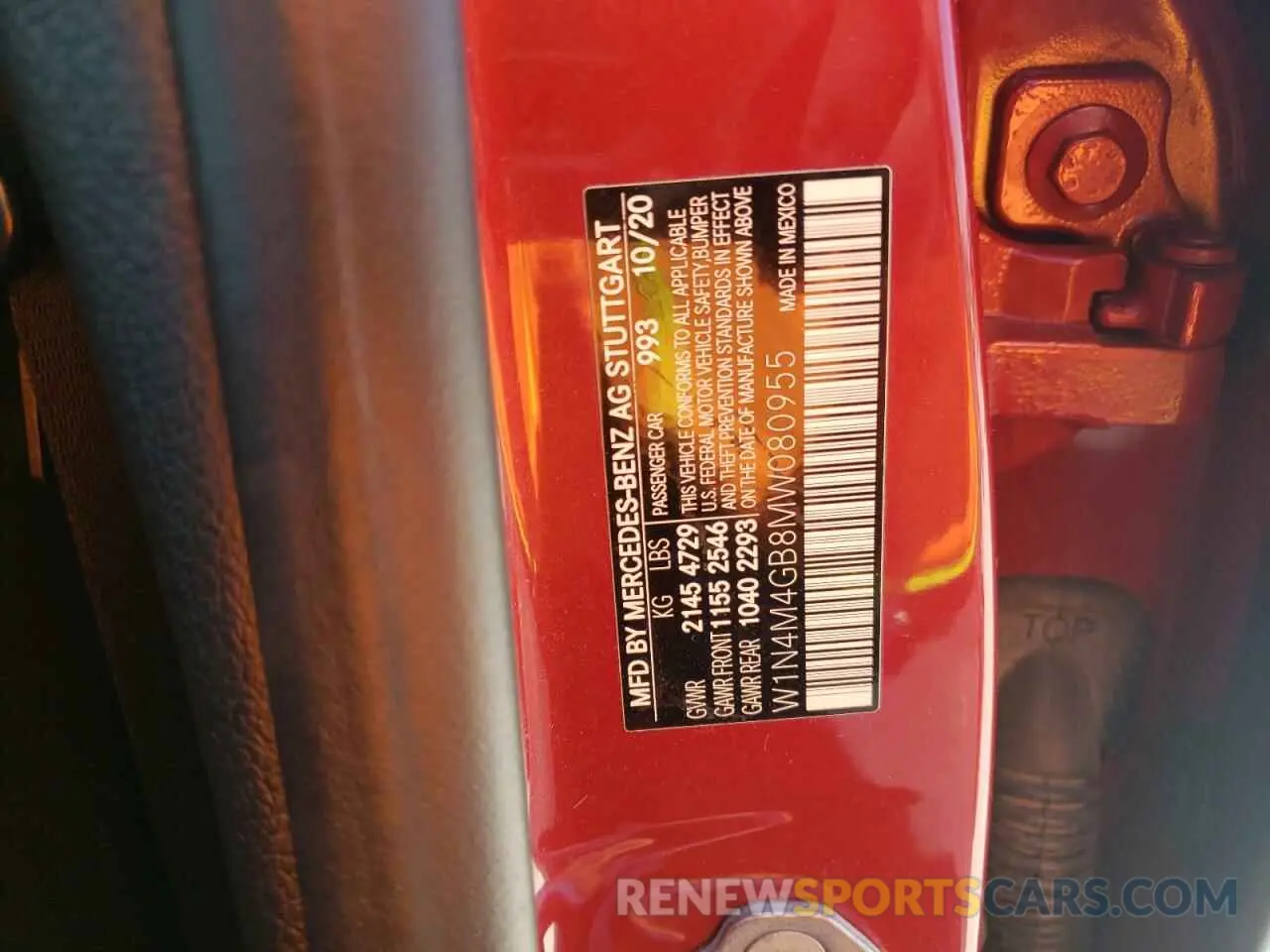 14 Photograph of a damaged car W1N4M4GB8MW080955 MERCEDES-BENZ GLB-CLASS 2021