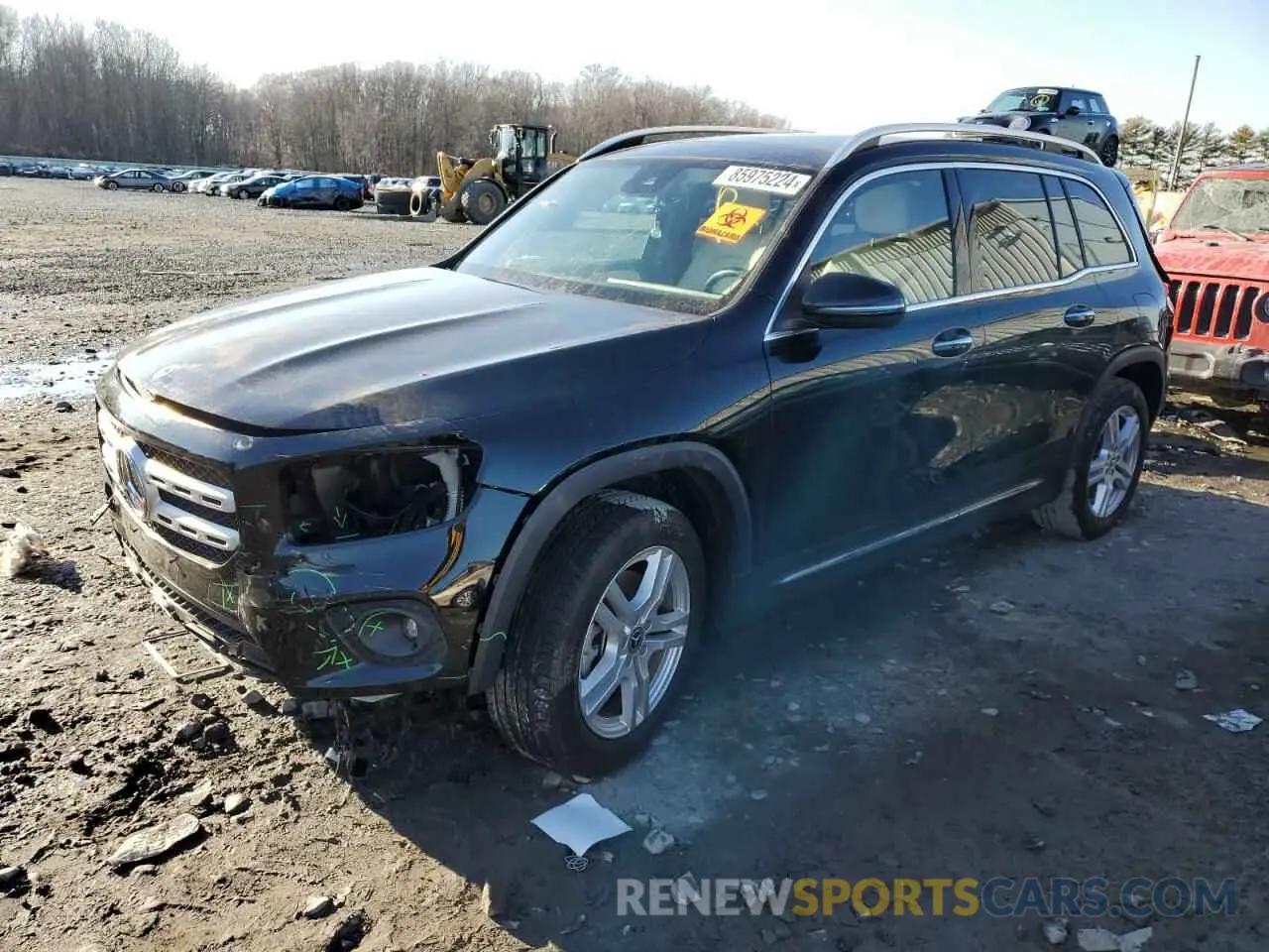 1 Photograph of a damaged car W1N4M4HB5MW102599 MERCEDES-BENZ GLB-CLASS 2021
