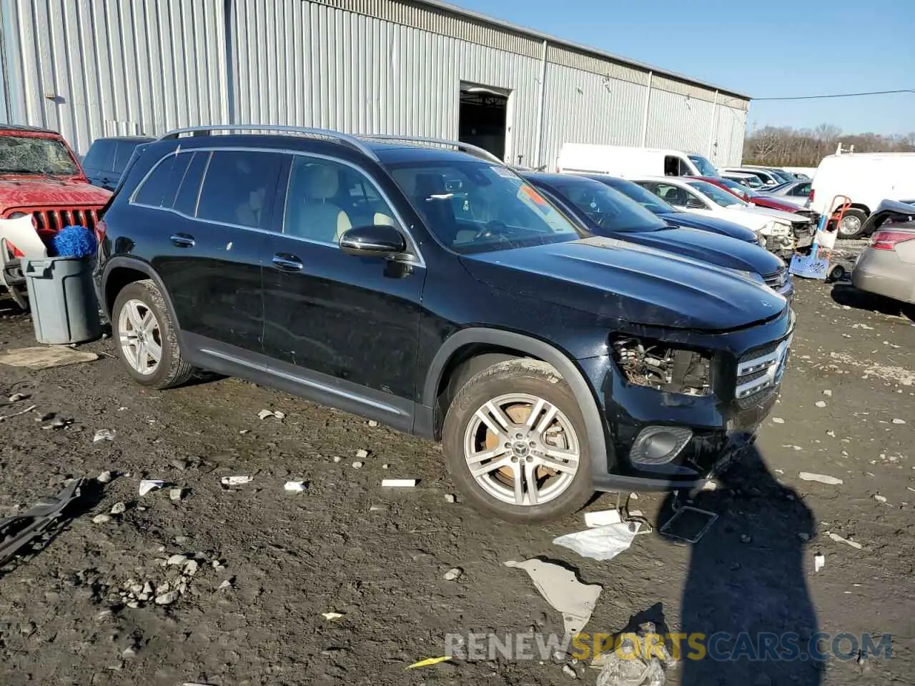 4 Photograph of a damaged car W1N4M4HB5MW102599 MERCEDES-BENZ GLB-CLASS 2021