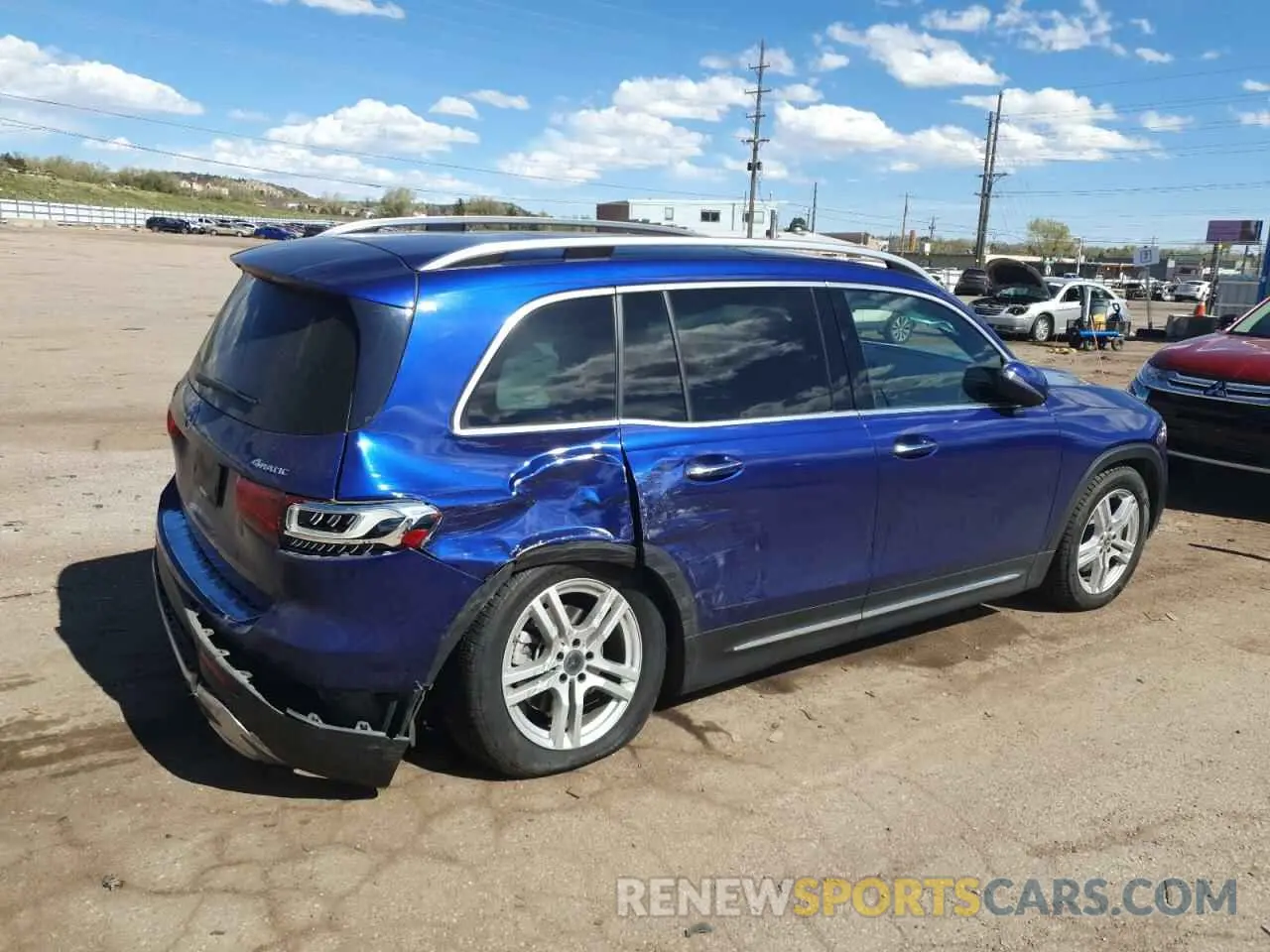 3 Photograph of a damaged car W1N4M4HB6MW084873 MERCEDES-BENZ GLB-CLASS 2021