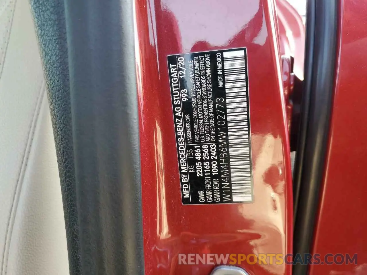 13 Photograph of a damaged car W1N4M4HB6MW102773 MERCEDES-BENZ GLB-CLASS 2021