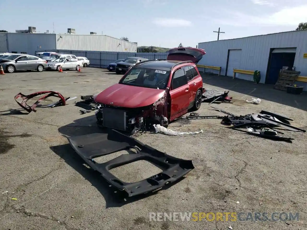 2 Photograph of a damaged car W1N4M5BB4MW081002 MERCEDES-BENZ GLB-CLASS 2021