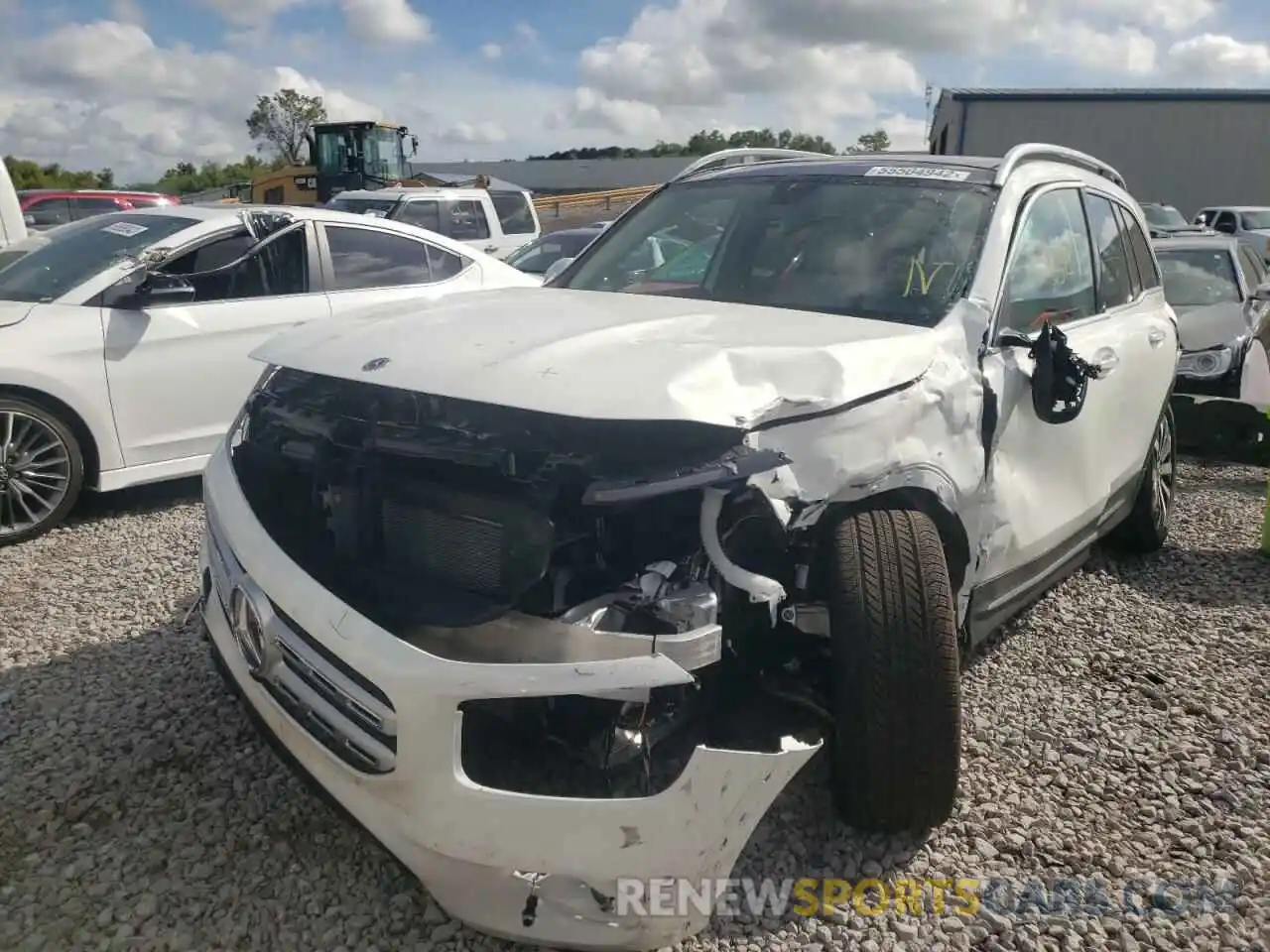 2 Photograph of a damaged car W1N4M4HB1NW207772 MERCEDES-BENZ GLB-CLASS 2022