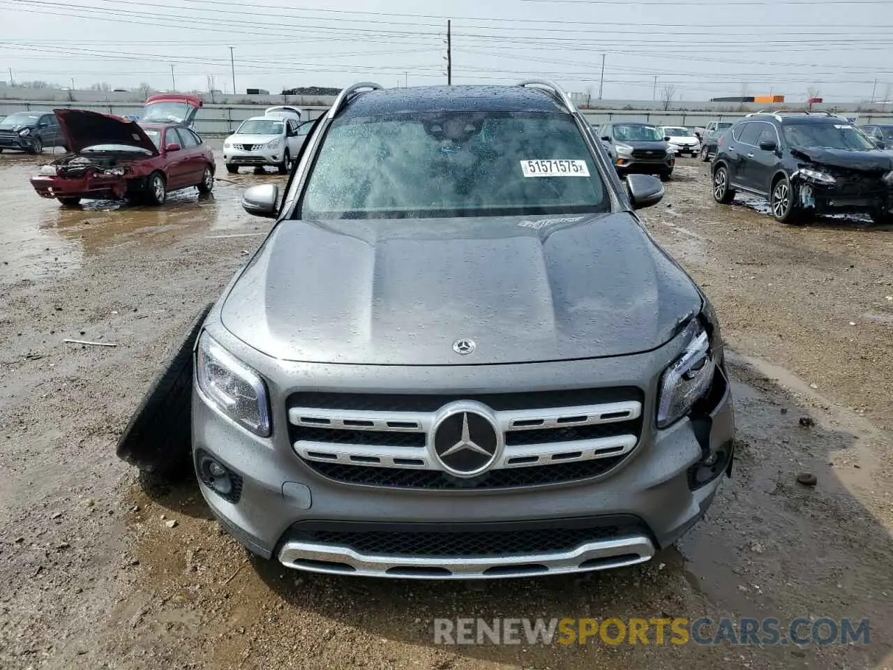 5 Photograph of a damaged car W1N4M4HB2NW256883 MERCEDES-BENZ GLB-CLASS 2022