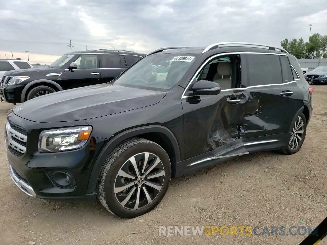 1 Photograph of a damaged car W1N4M4HB4NW180647 MERCEDES-BENZ GLB-CLASS 2022