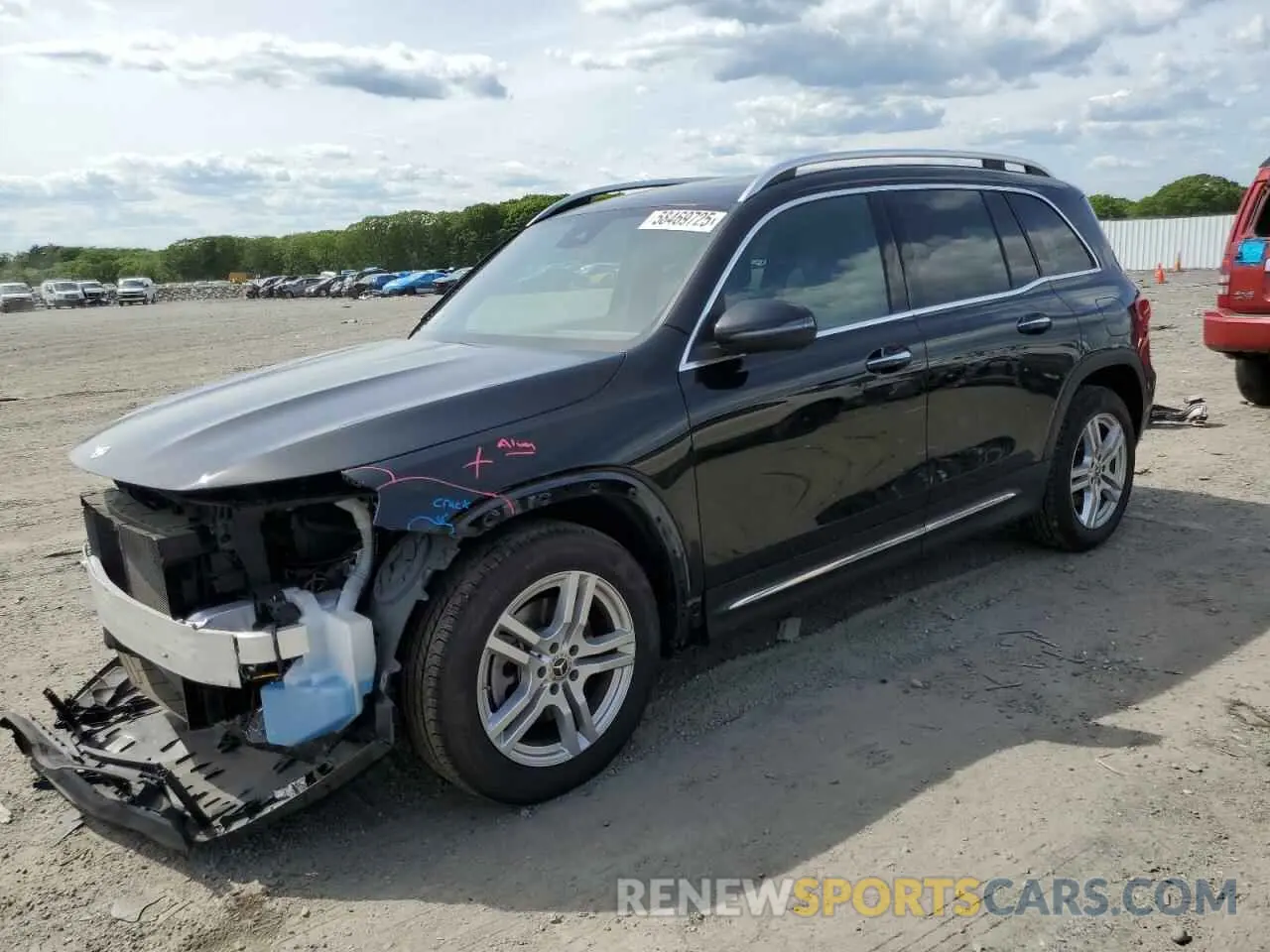 1 Photograph of a damaged car W1N4M4HB7NW180819 MERCEDES-BENZ GLB-CLASS 2022
