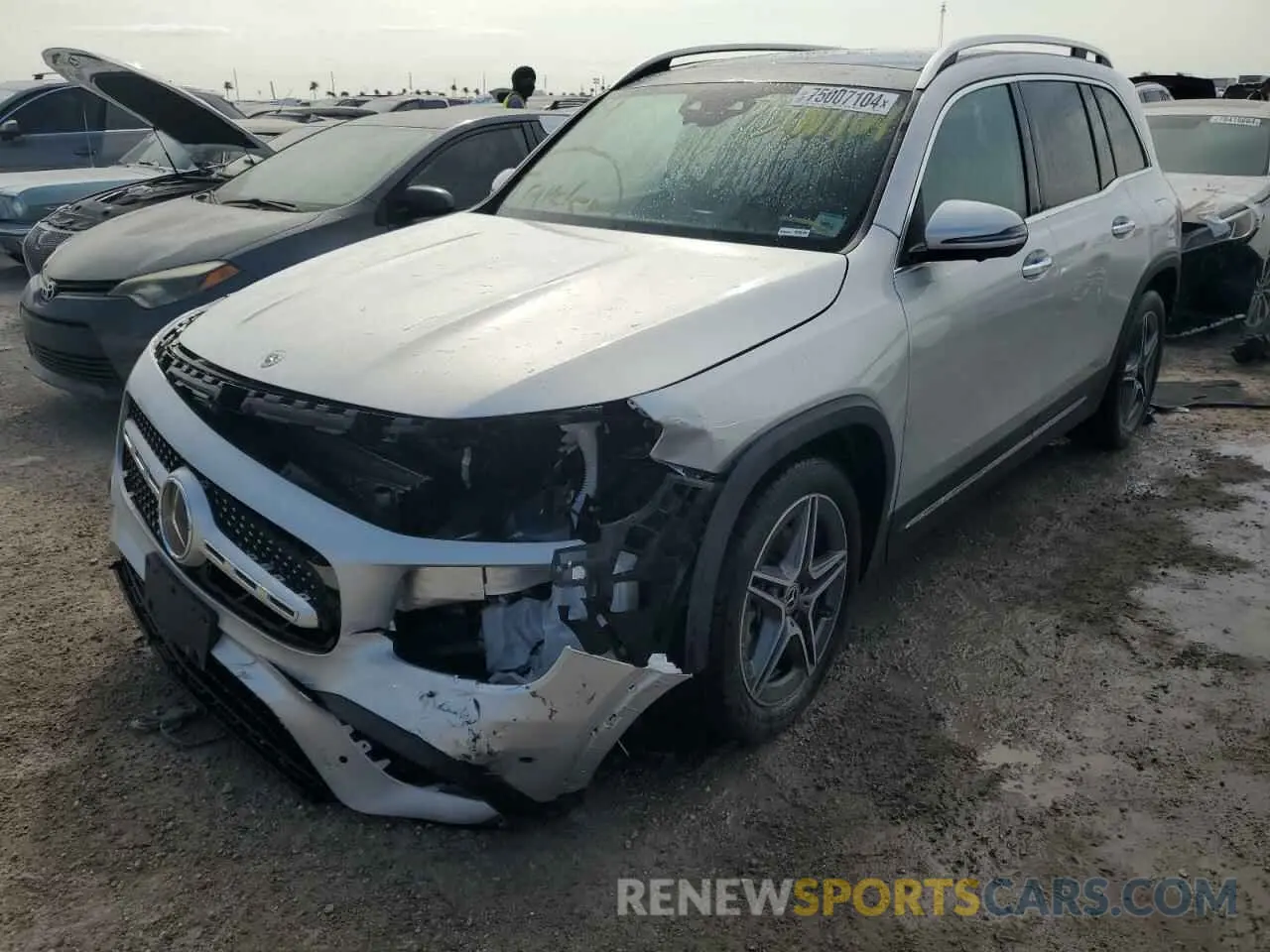 1 Photograph of a damaged car W1N4M4HB8NW237187 MERCEDES-BENZ GLB-CLASS 2022