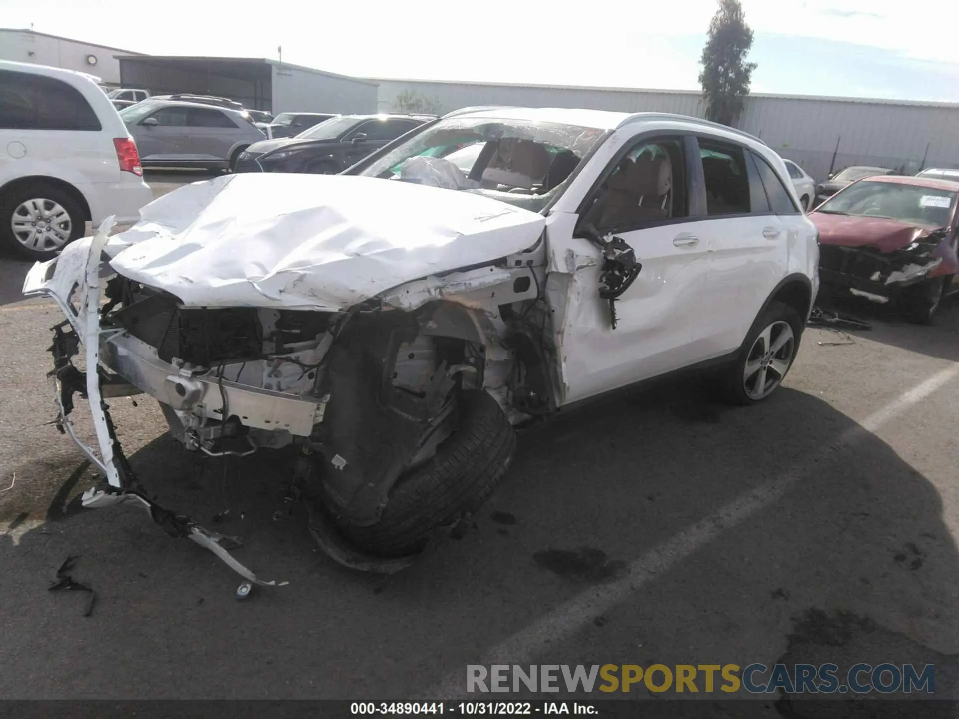 2 Photograph of a damaged car WDC0G4JB4KV184586 MERCEDES-BENZ GLC 2019