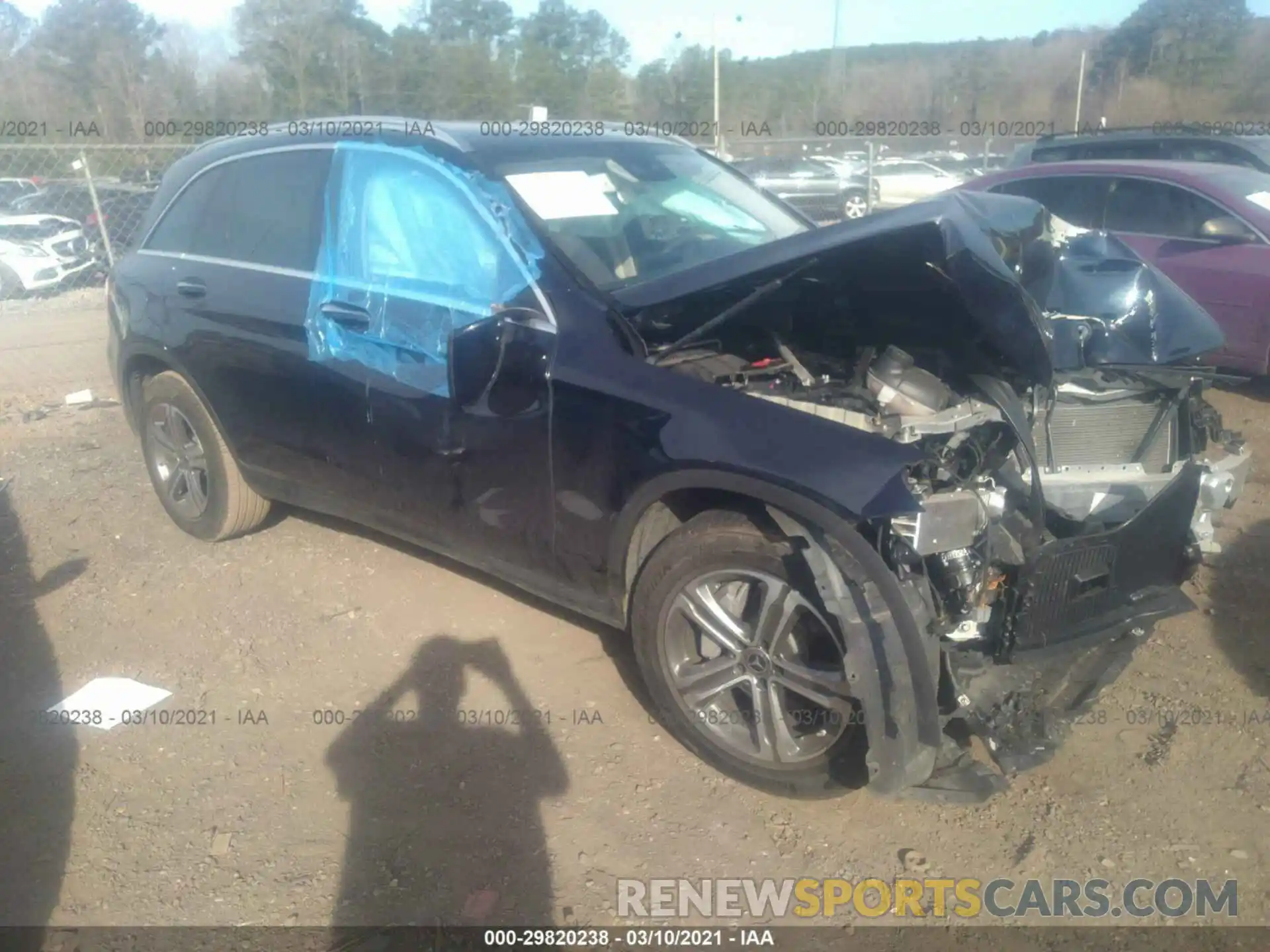 1 Photograph of a damaged car WDC0G4JB8KV168097 MERCEDES-BENZ GLC 2019