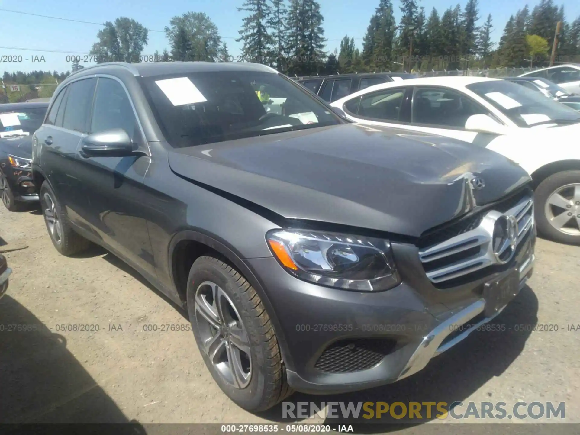 1 Photograph of a damaged car WDC0G4KB2KF584784 MERCEDES-BENZ GLC 2019