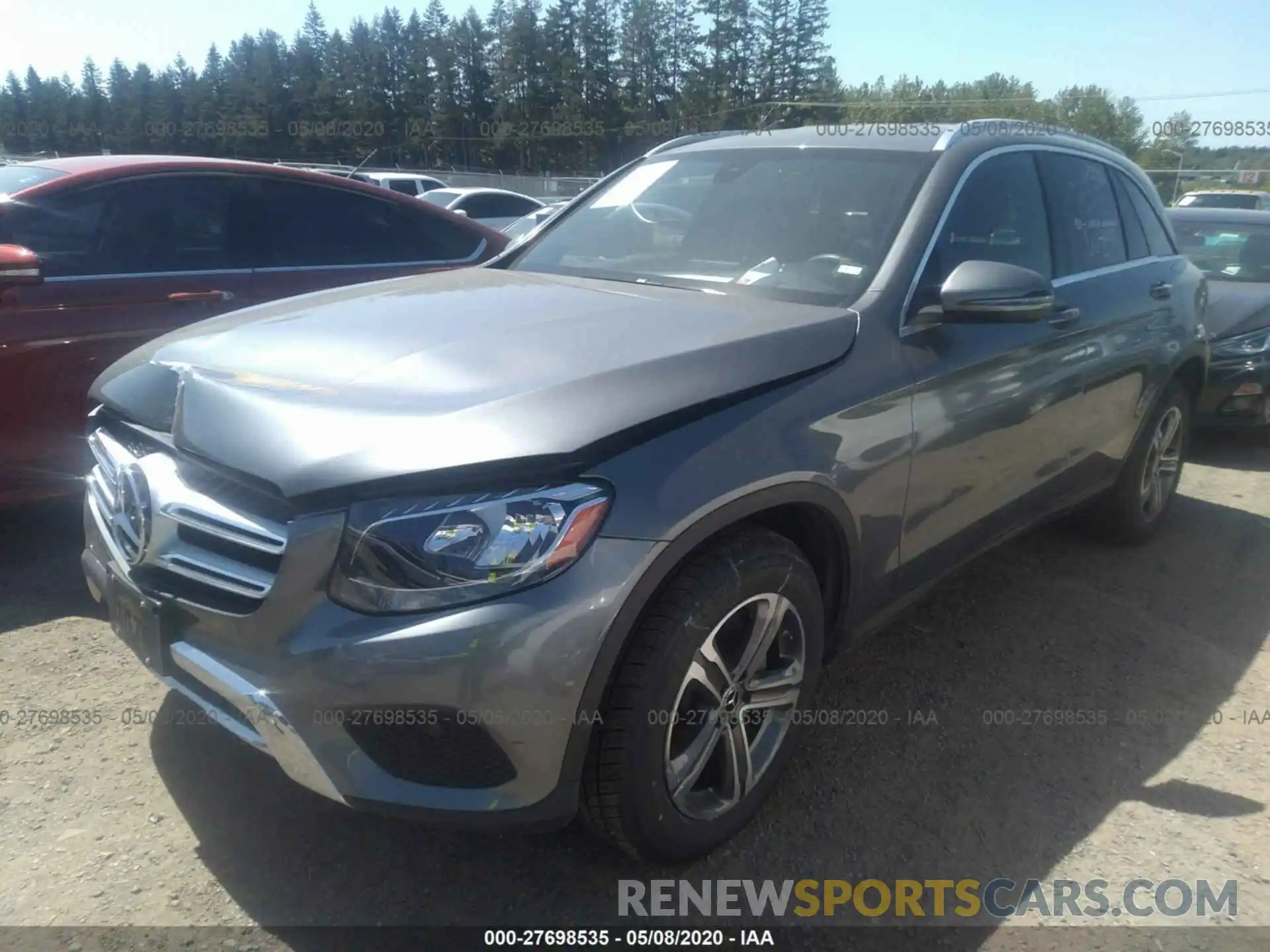 2 Photograph of a damaged car WDC0G4KB2KF584784 MERCEDES-BENZ GLC 2019