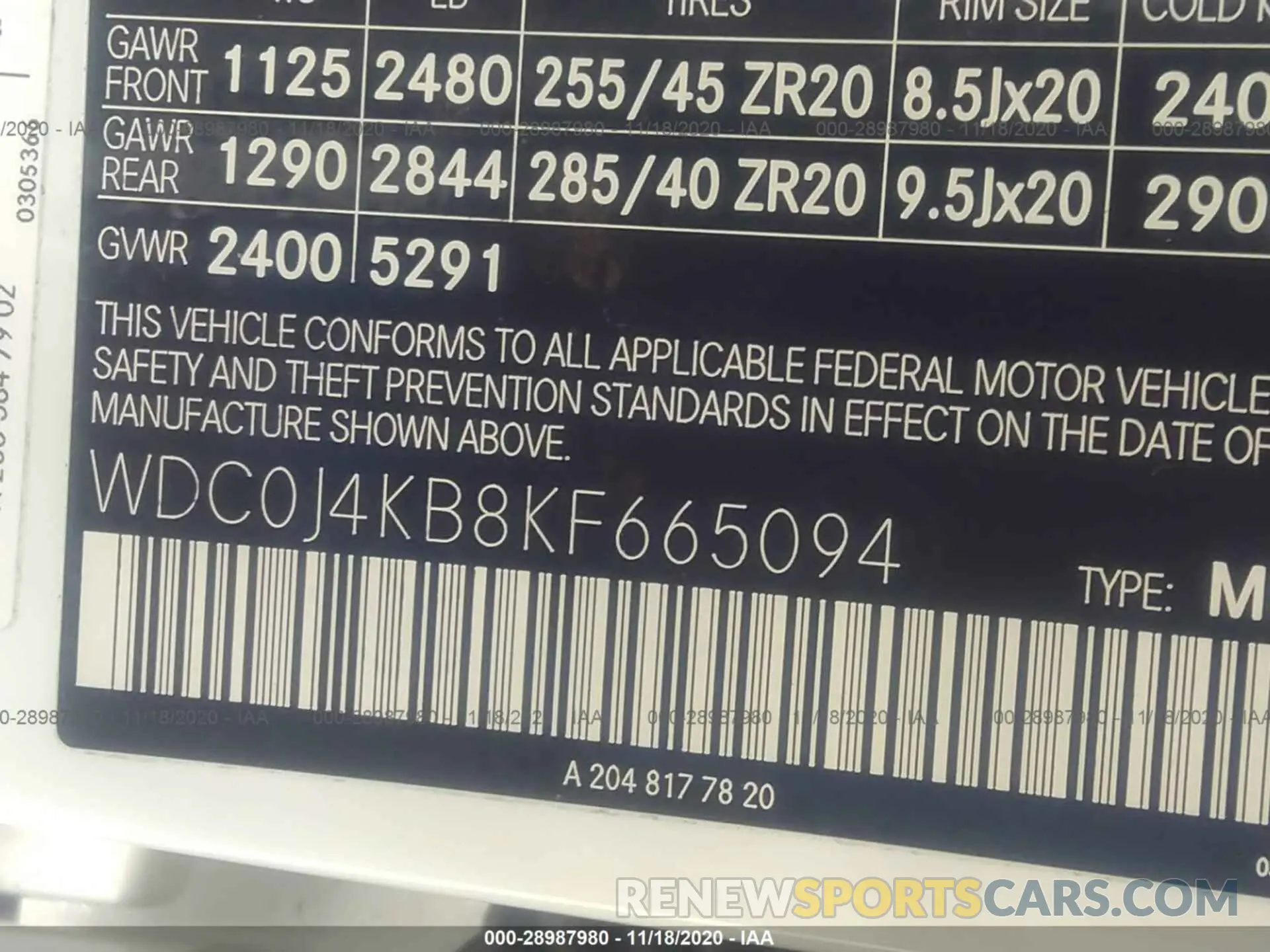 9 Photograph of a damaged car WDC0J4KB8KF665094 MERCEDES-BENZ GLC 2019