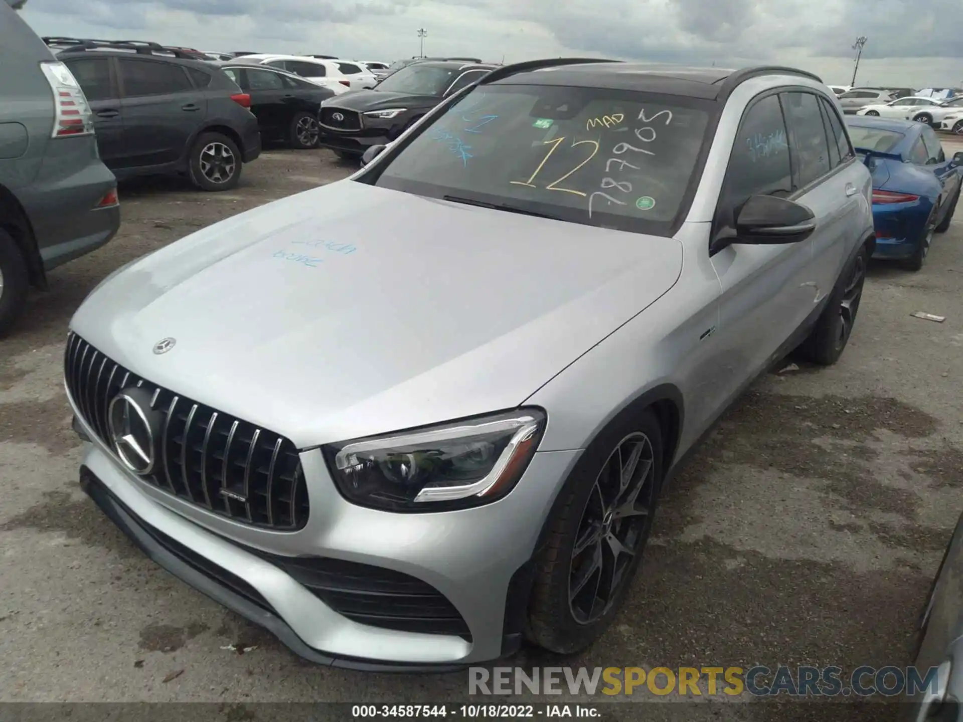 2 Photograph of a damaged car W1N0G6EB7LF787905 MERCEDES-BENZ GLC 2020