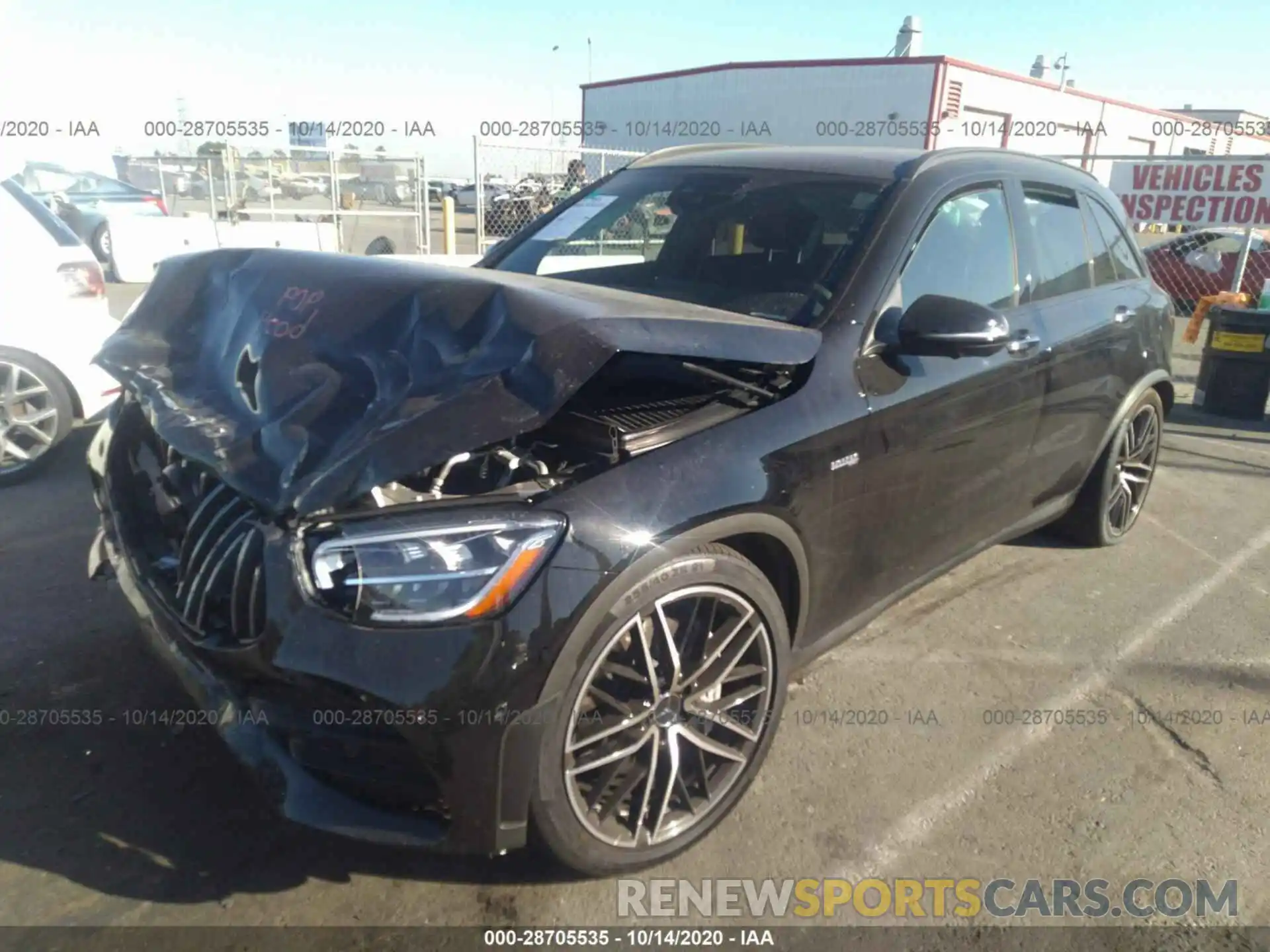 2 Photograph of a damaged car W1N0G6EB8LF763919 MERCEDES-BENZ GLC 2020