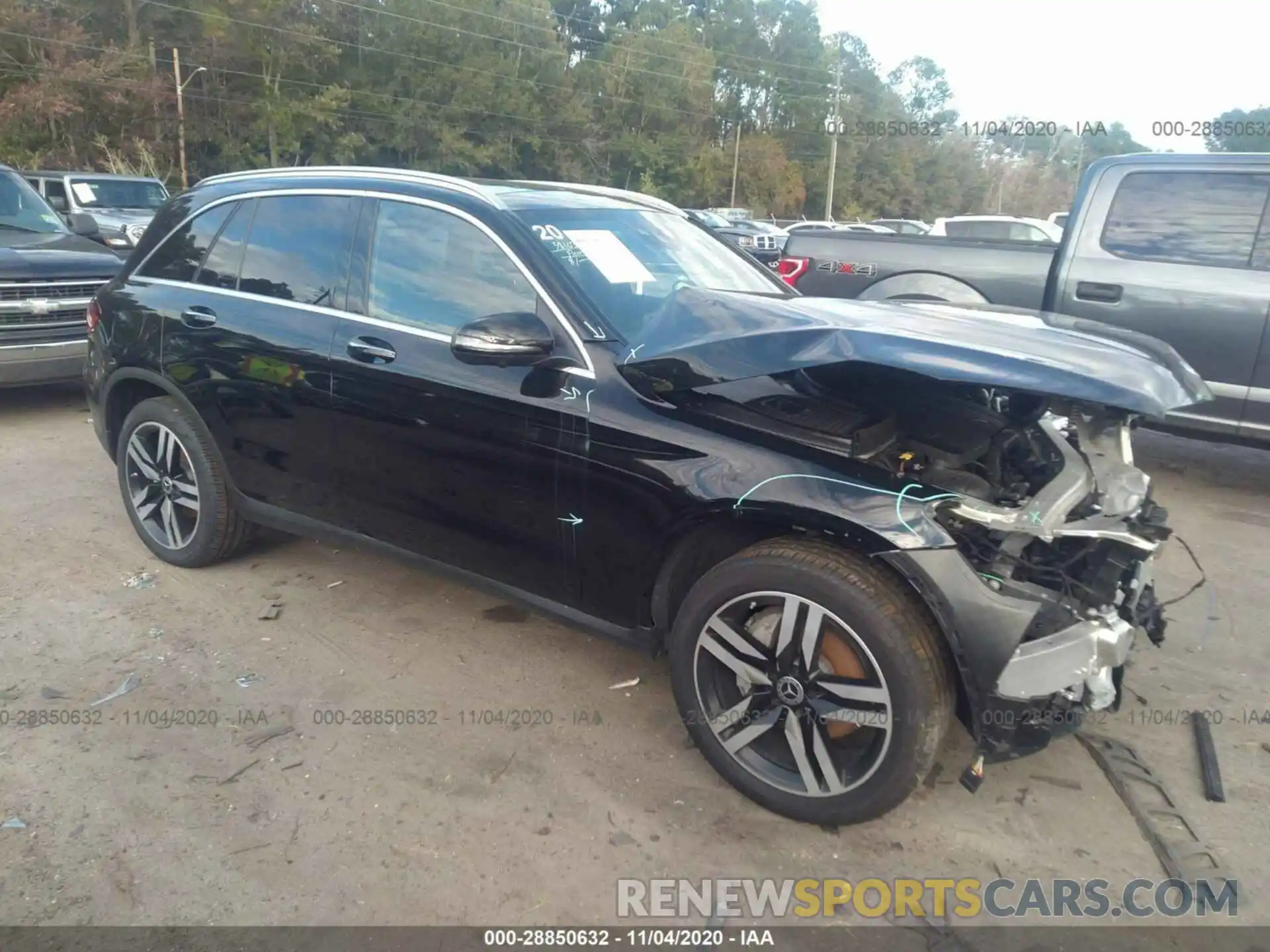 1 Photograph of a damaged car W1N0G8DB6LF779324 MERCEDES-BENZ GLC 2020