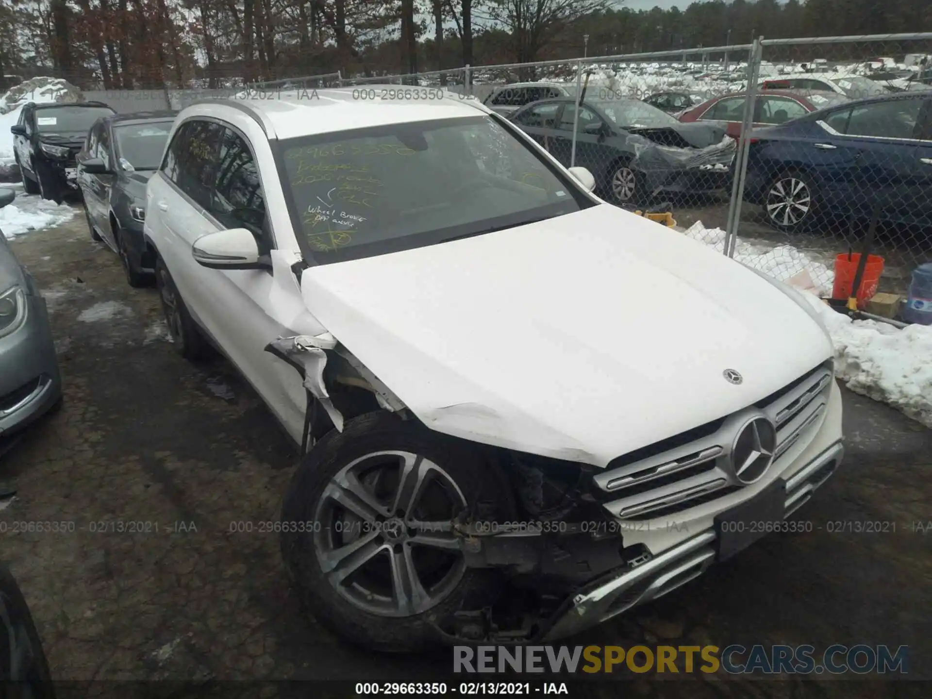 1 Photograph of a damaged car W1N0G8DB9LF772402 MERCEDES-BENZ GLC 2020