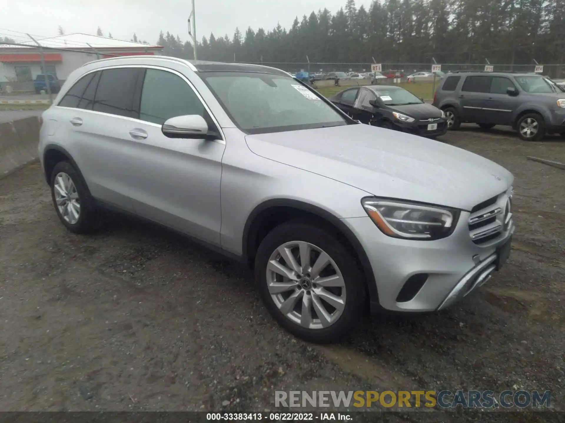 1 Photograph of a damaged car W1N0G8EB6LF761470 MERCEDES-BENZ GLC 2020