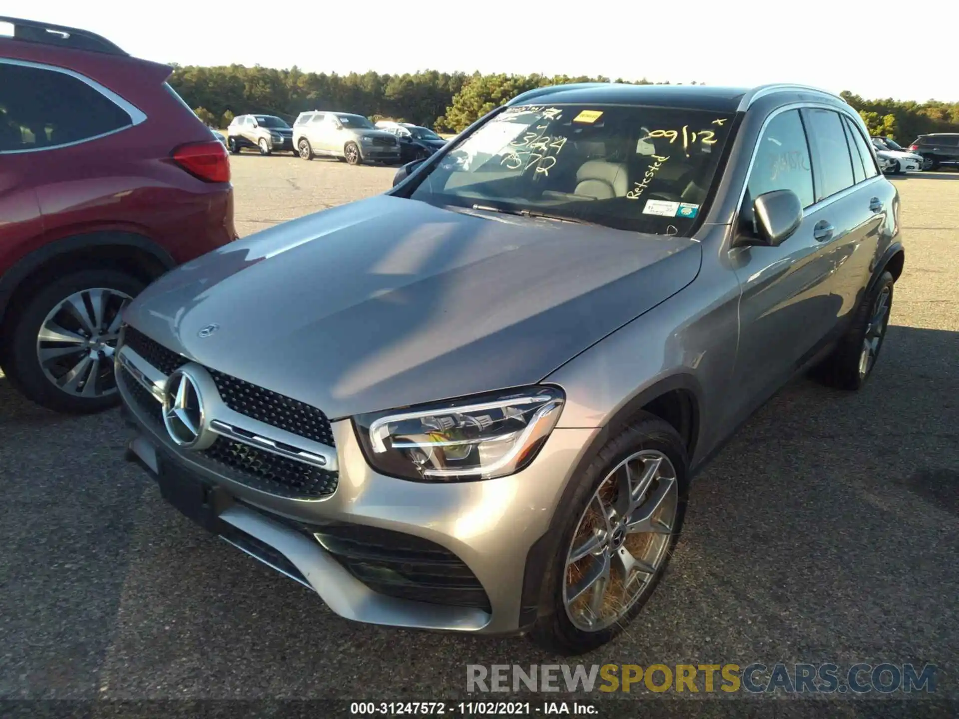 2 Photograph of a damaged car WDC0G8EBXLF691165 MERCEDES-BENZ GLC 2020