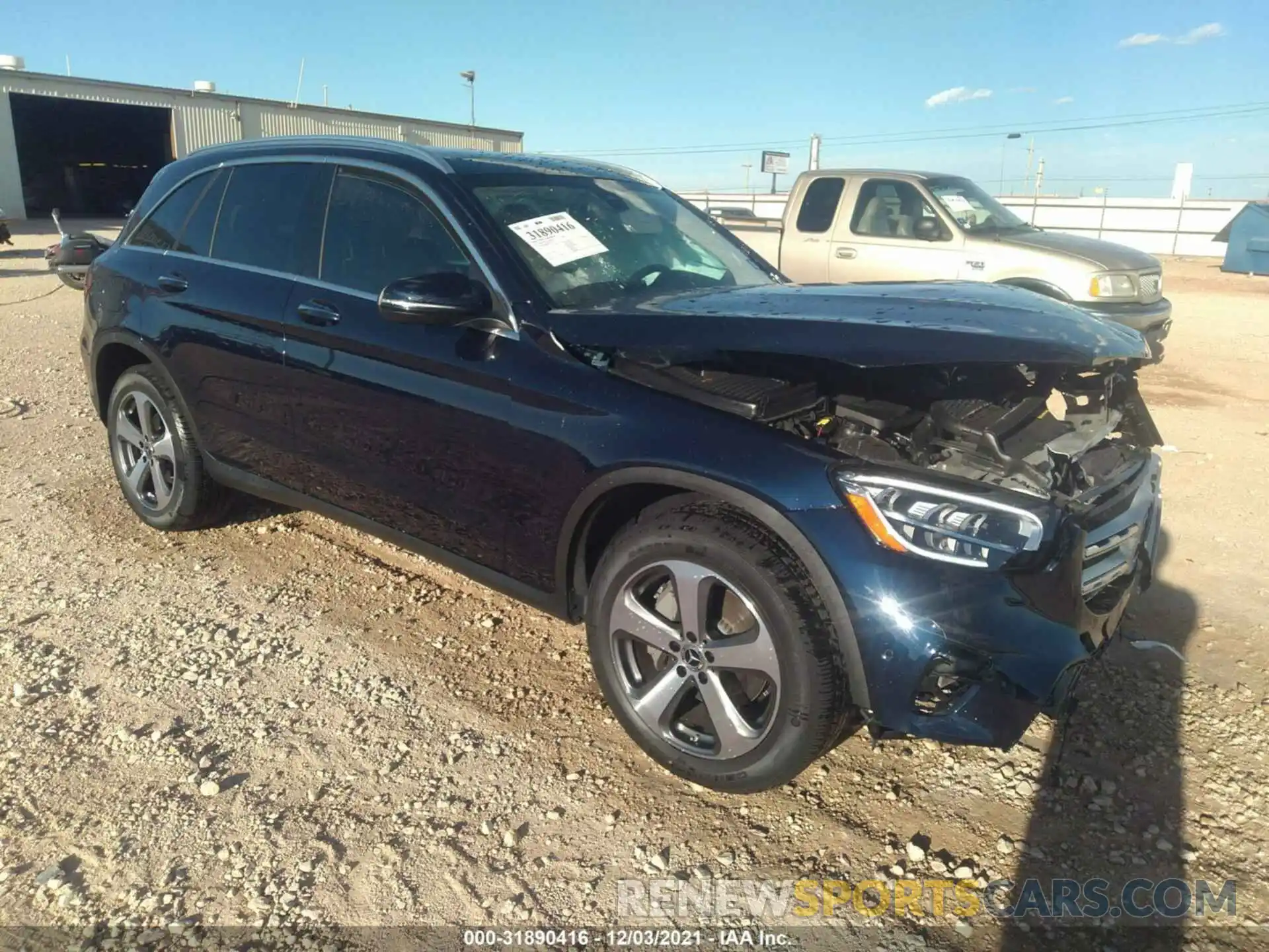 1 Photograph of a damaged car W1N0G8DB6MF974745 MERCEDES-BENZ GLC 2021