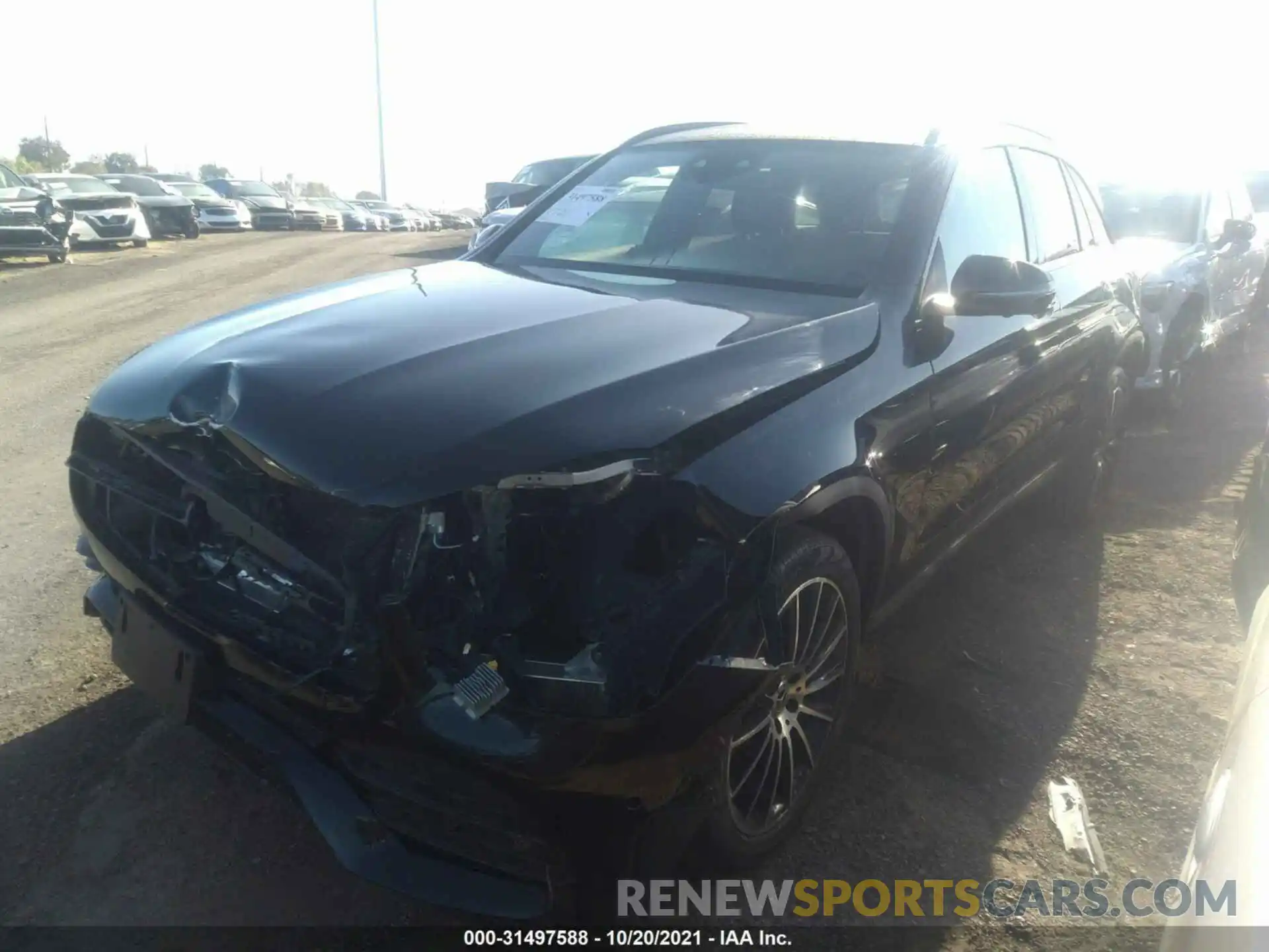 2 Photograph of a damaged car W1N0G8EB4MF893760 MERCEDES-BENZ GLC 2021