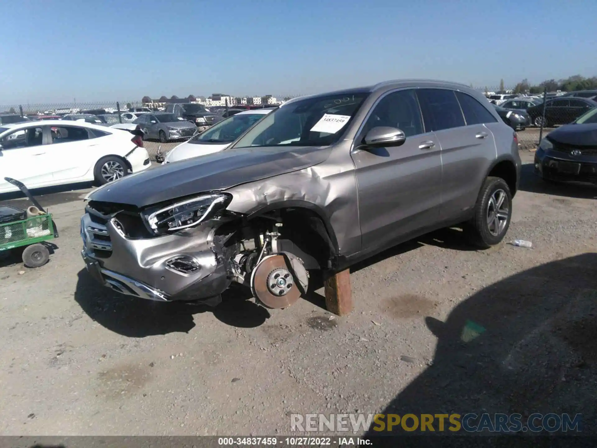 2 Photograph of a damaged car W1N0G8EB6MF926001 MERCEDES-BENZ GLC 2021