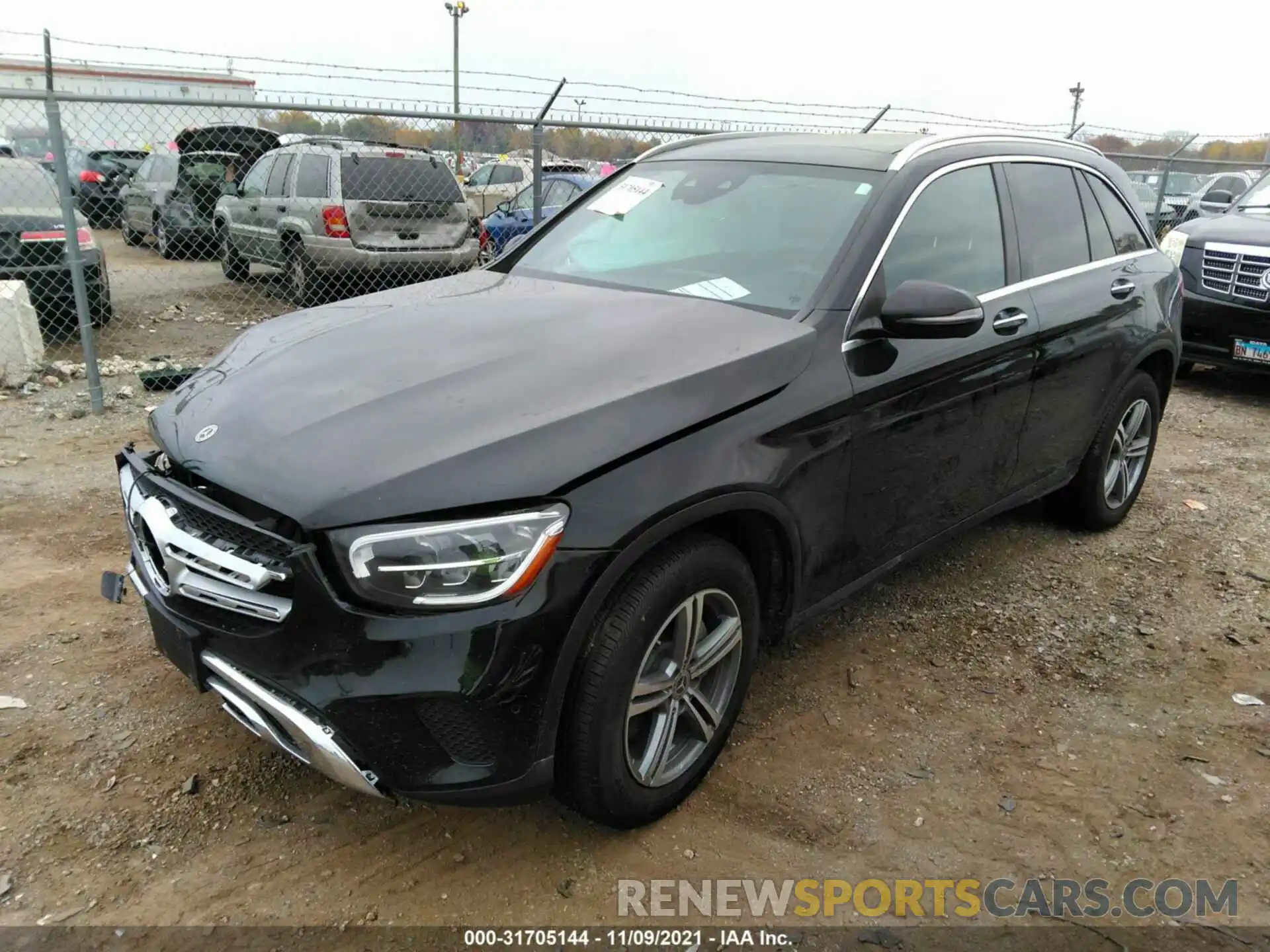 2 Photograph of a damaged car W1N0G8EB7MF897091 MERCEDES-BENZ GLC 2021