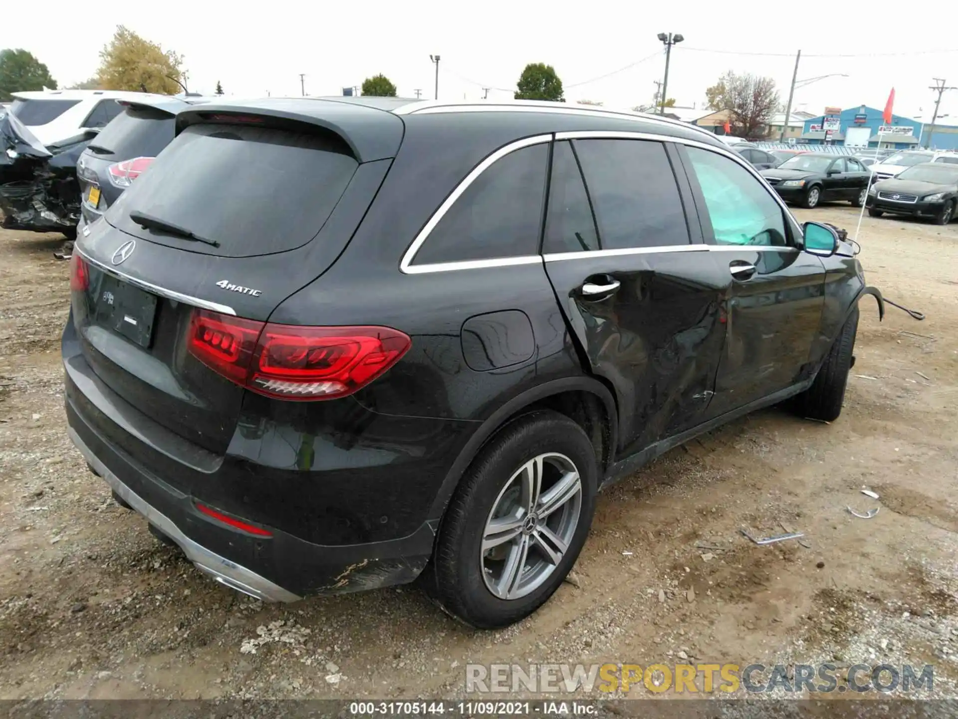 4 Photograph of a damaged car W1N0G8EB7MF897091 MERCEDES-BENZ GLC 2021