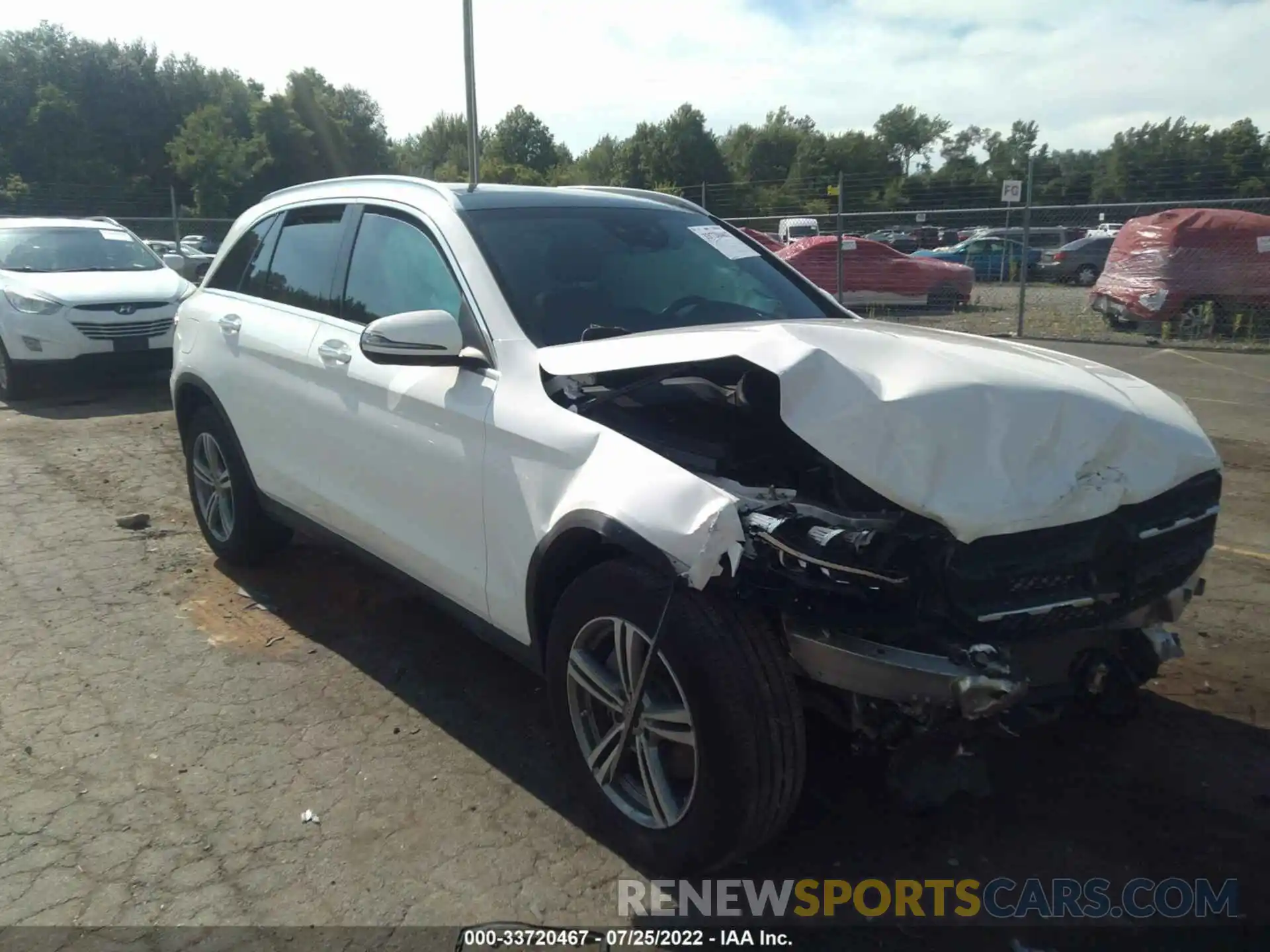 1 Photograph of a damaged car W1N0G8EB7MF960013 MERCEDES-BENZ GLC 2021