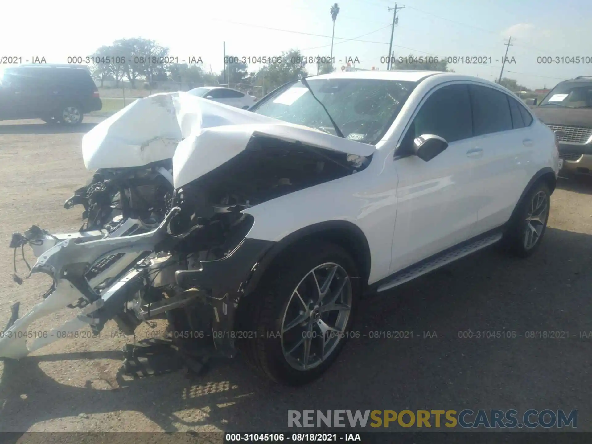 2 Photograph of a damaged car W1N0J8EB4MF934485 MERCEDES-BENZ GLC 2021