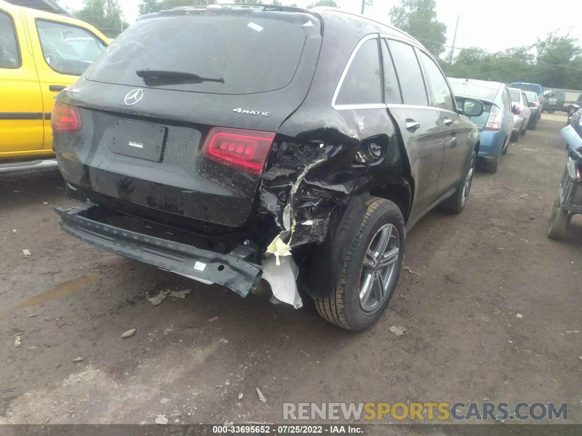 6 Photograph of a damaged car W1N0G8EB9NV342148 MERCEDES-BENZ GLC 2022