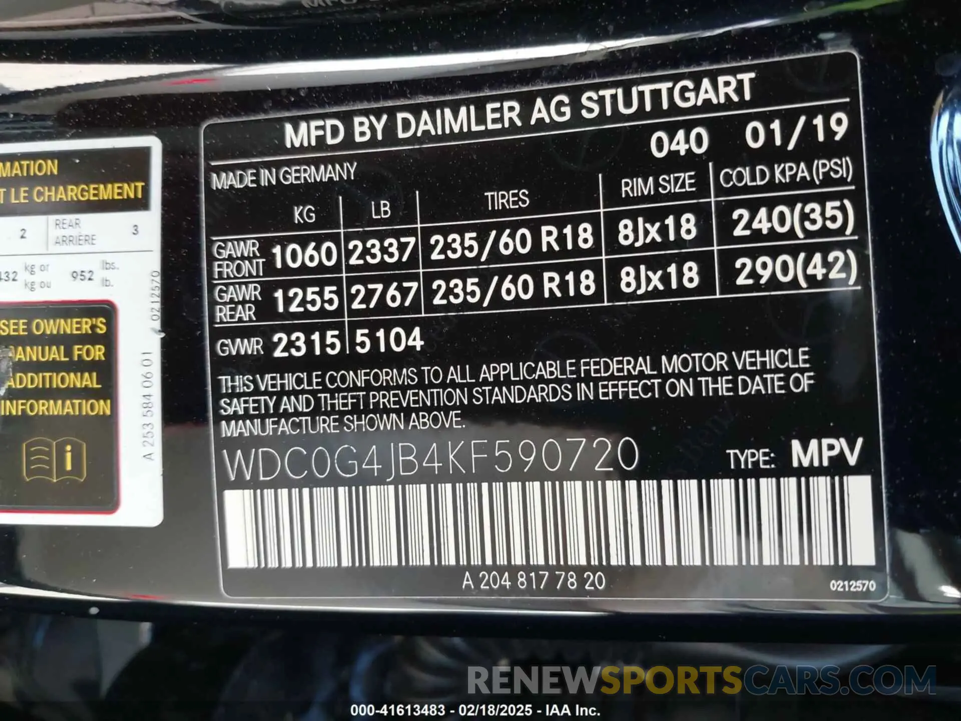 9 Photograph of a damaged car WDC0G4JB4KF590720 MERCEDES-BENZ GLC 300 2019