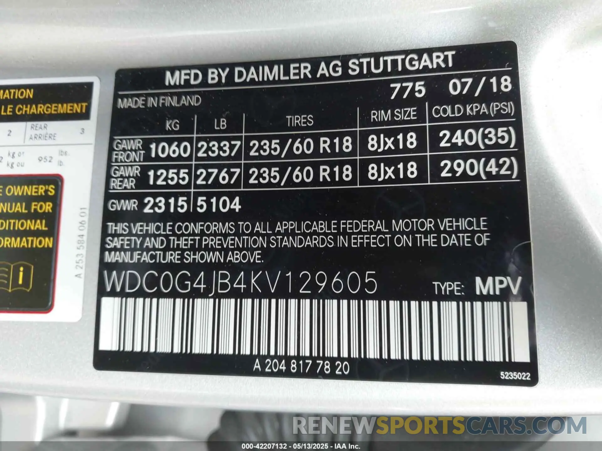 9 Photograph of a damaged car WDC0G4JB4KV129605 MERCEDES-BENZ GLC 300 2019
