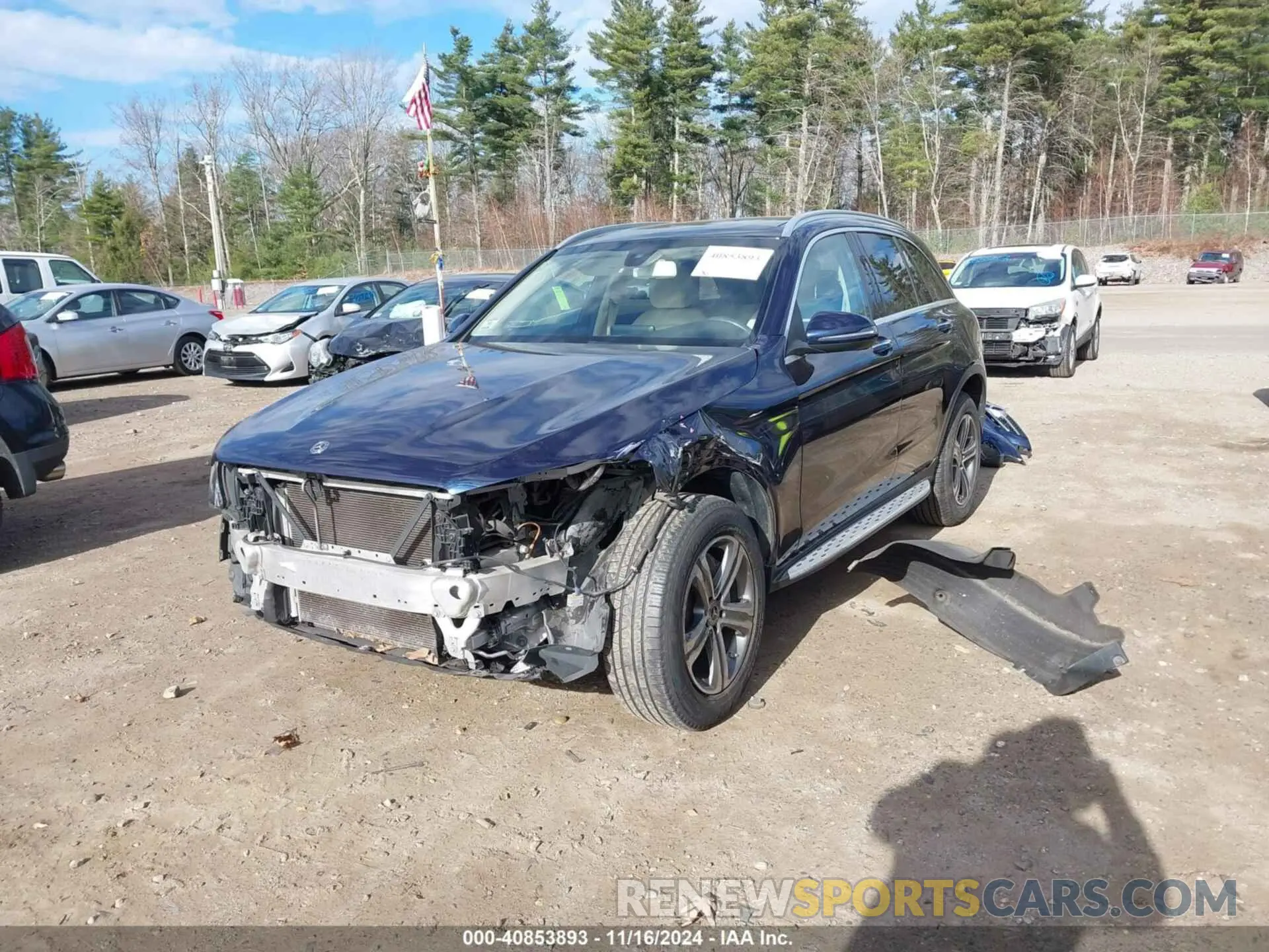 2 Photograph of a damaged car WDC0G4KB1KV123310 MERCEDES-BENZ GLC 300 2019