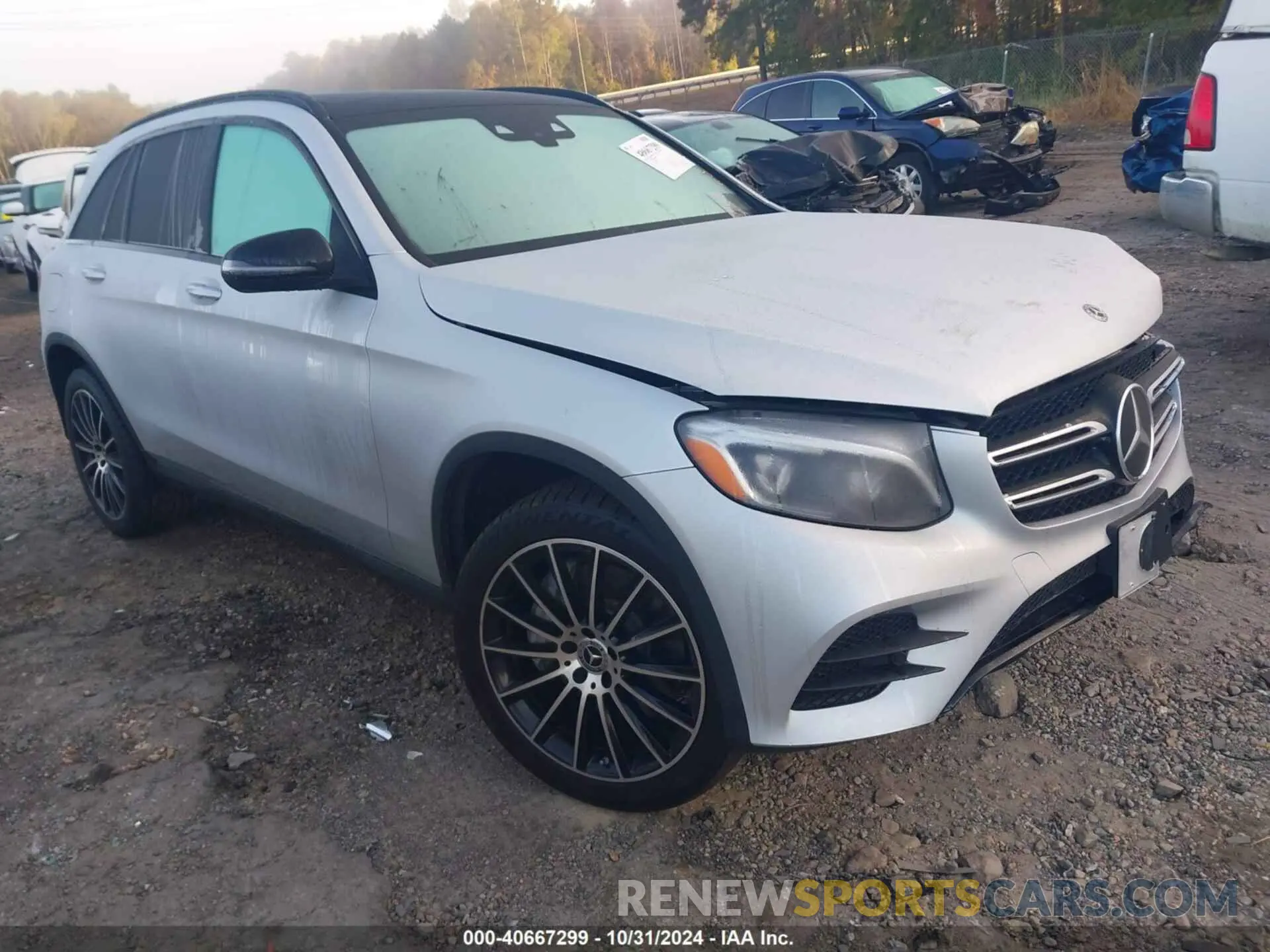 1 Photograph of a damaged car WDC0G4KB1KV193129 MERCEDES-BENZ GLC 300 2019