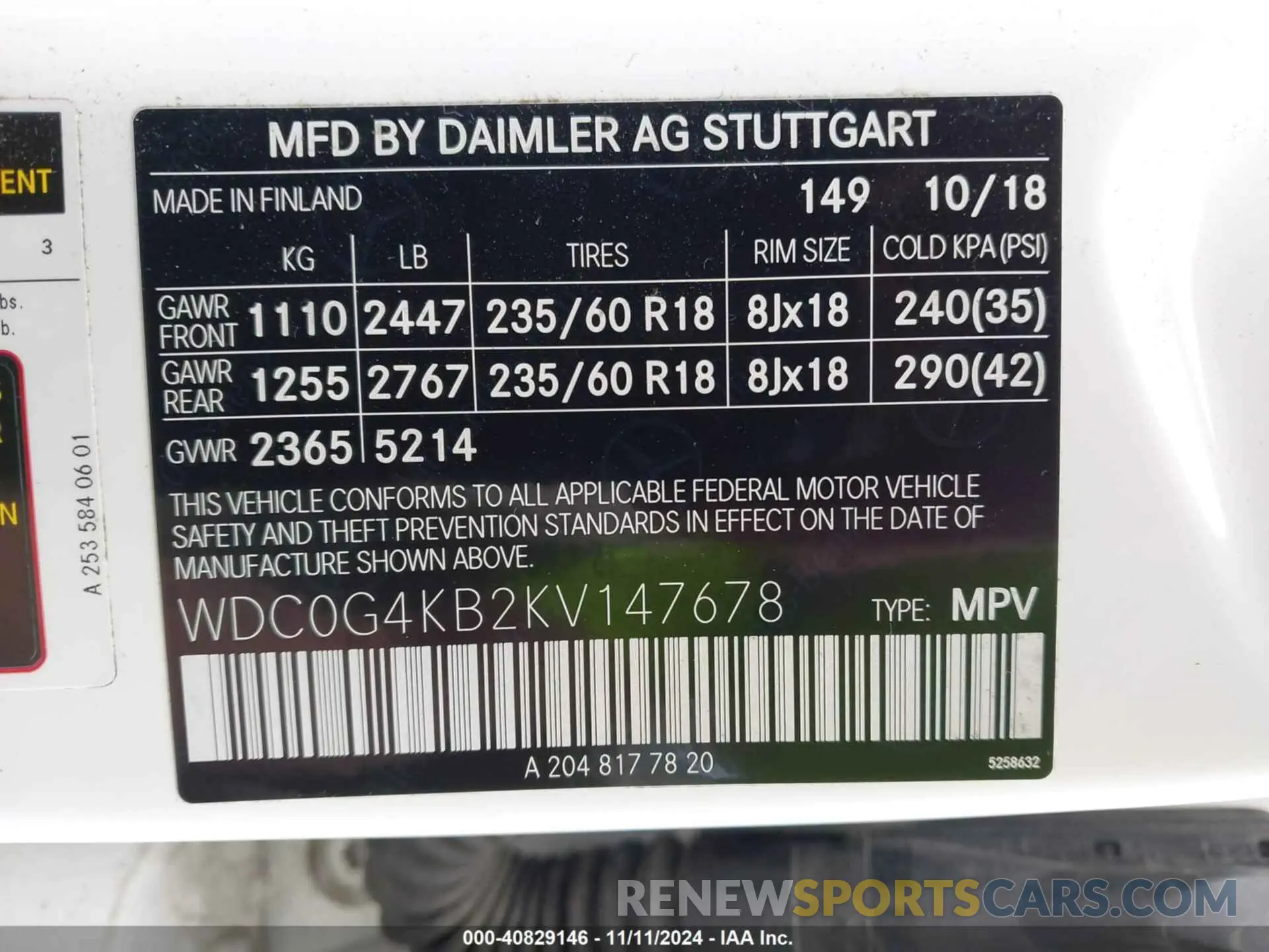 9 Photograph of a damaged car WDC0G4KB2KV147678 MERCEDES-BENZ GLC 300 2019